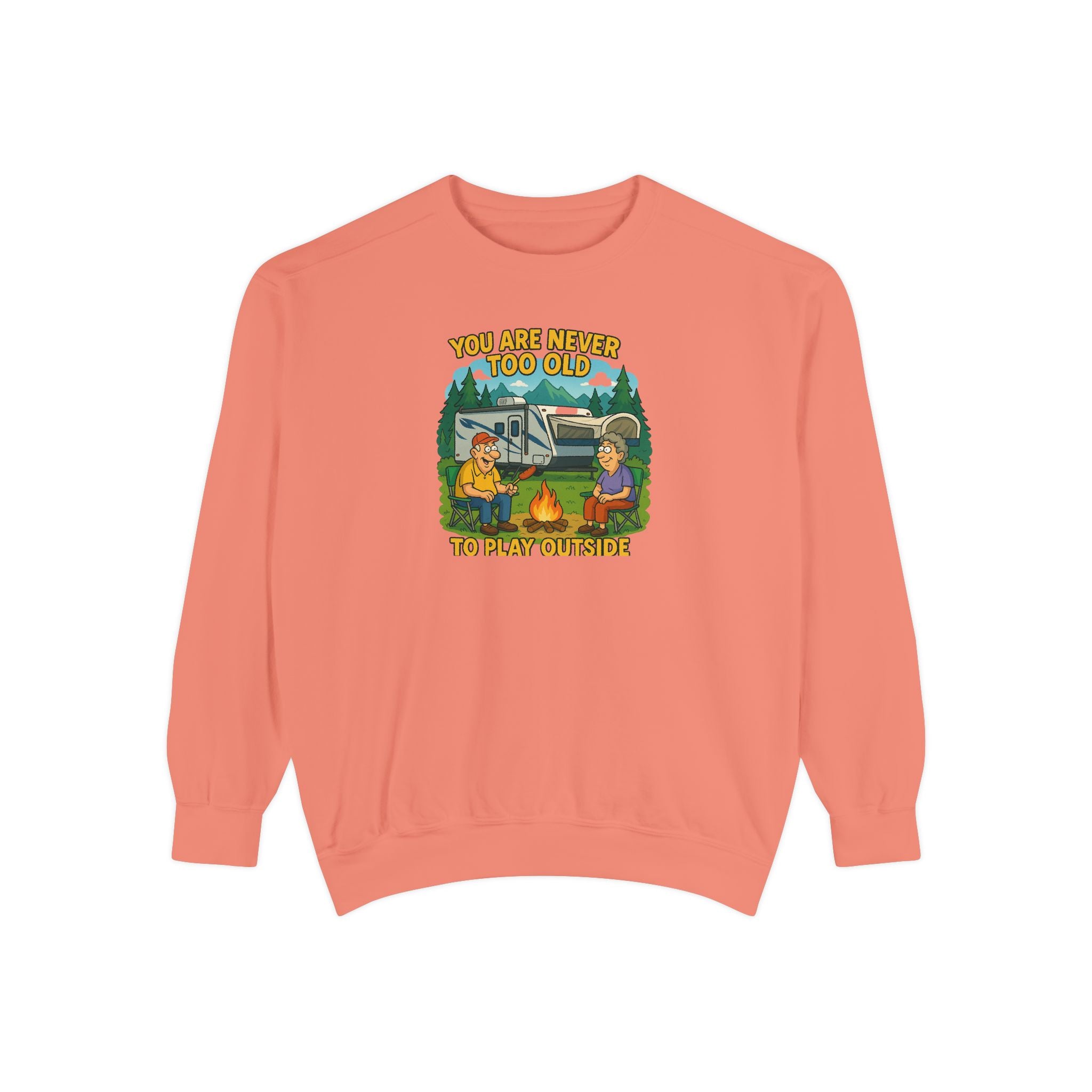 Funny Unisex Sweatshirt - "You Are Never Too Old to Play Together"