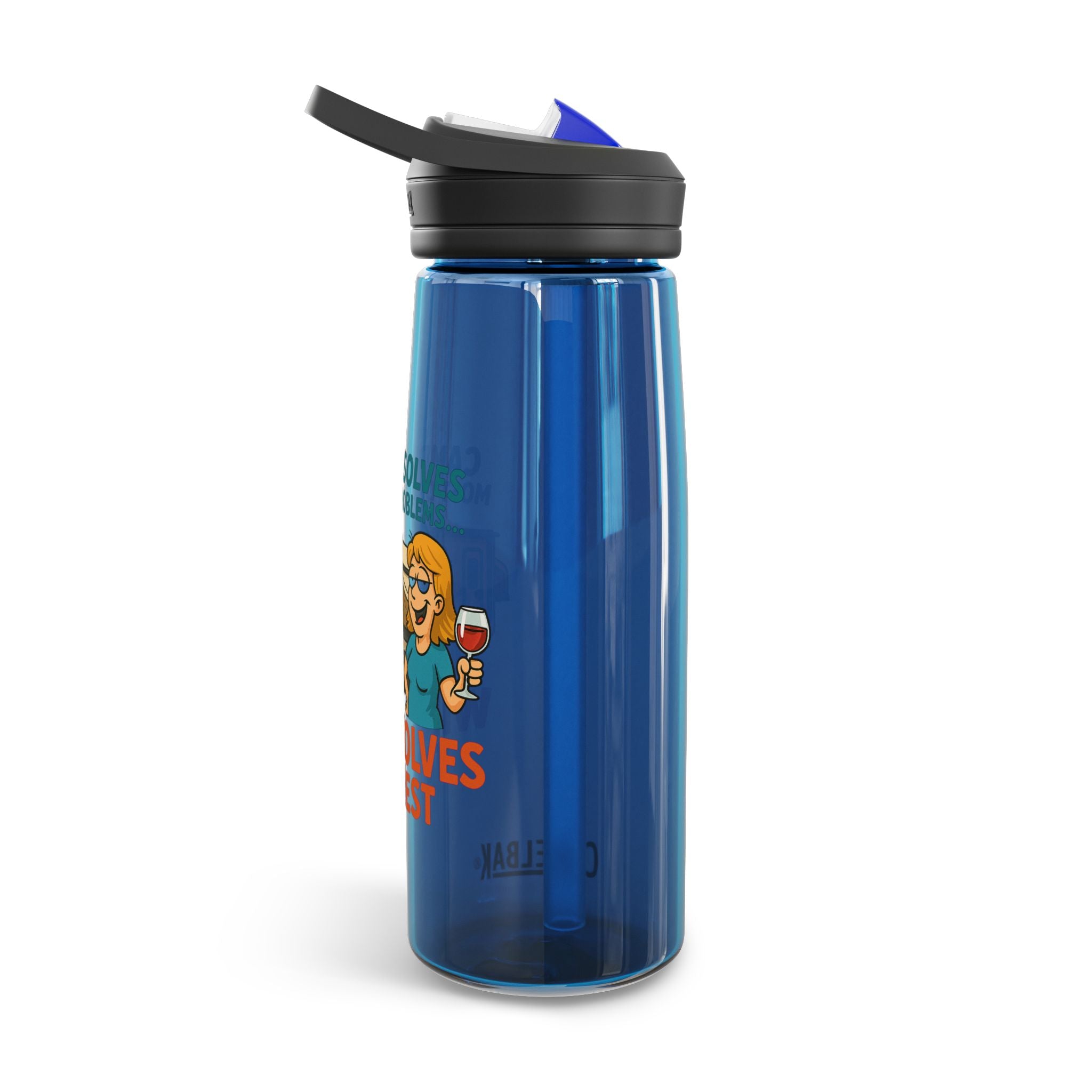 Camping Water Bottle with Fun Quote | Travel Mug, Outdoor Gear, Gift for Campers, Hydration Bottle, Adventure Accessory