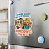 Vinyl Stickers for Camping Lovers, Fun Wine Decals, Outdoor Decor, RV Accessories, Gift for Wine Enthusiasts