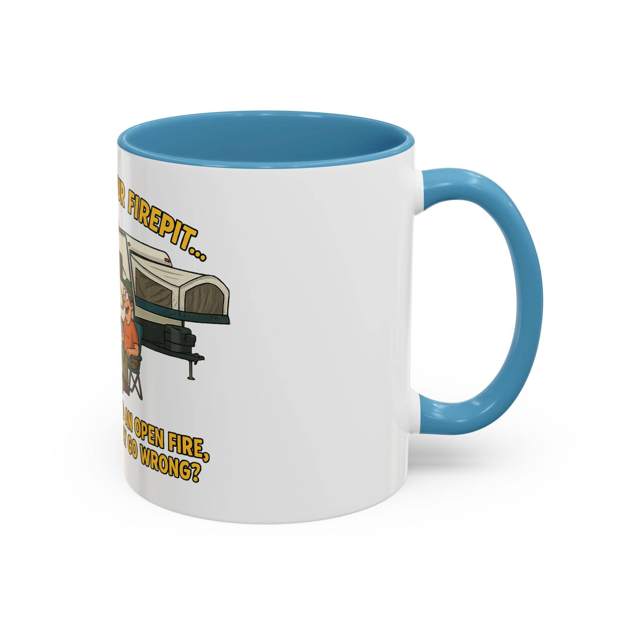 Cozy Firepit Mug | Ideal for Camping Lovers, Humorous Coffee Gifts, Outdoor Gatherings, Funny Kitchen Decor, Welcome Party Accessories