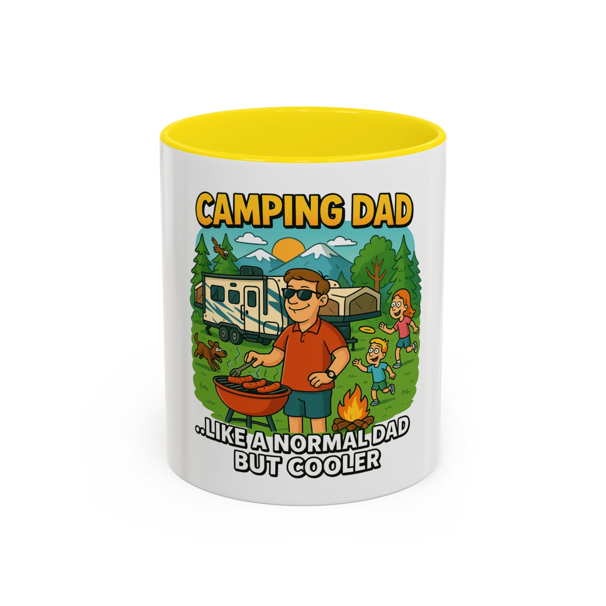 Cool Camping Dad Coffee Mug - Fun Outdoor Adventure Gift