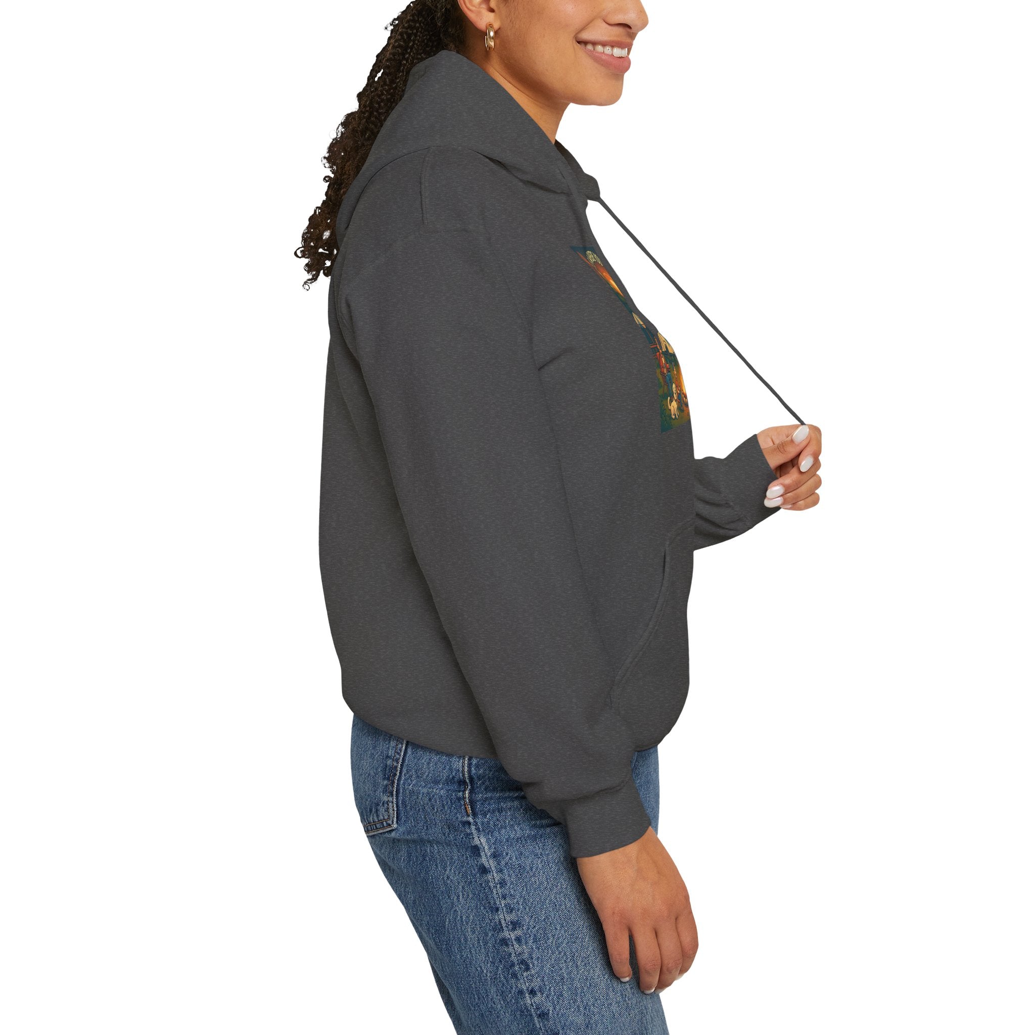 Cozy Campfire Vibes Hoodie, Unisex Sweatshirt for Camp Lovers, Autumn Apparel, Outdoor Adventure Gift, Family Get-Together
