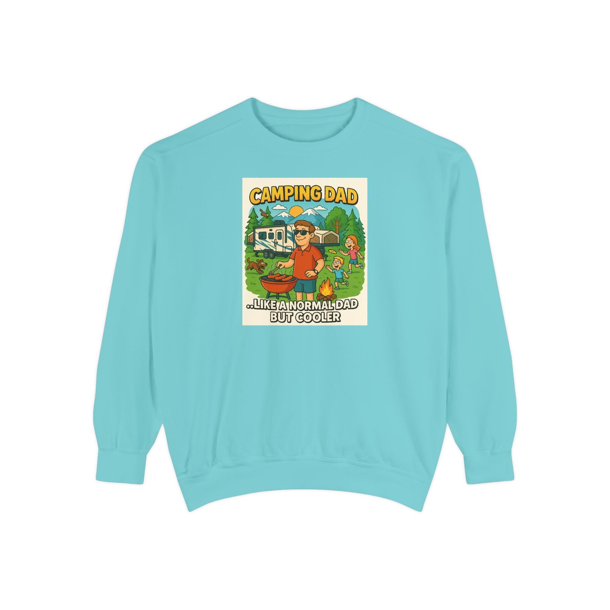 Camping Dad Unisex Garment-Dyed Sweatshirt