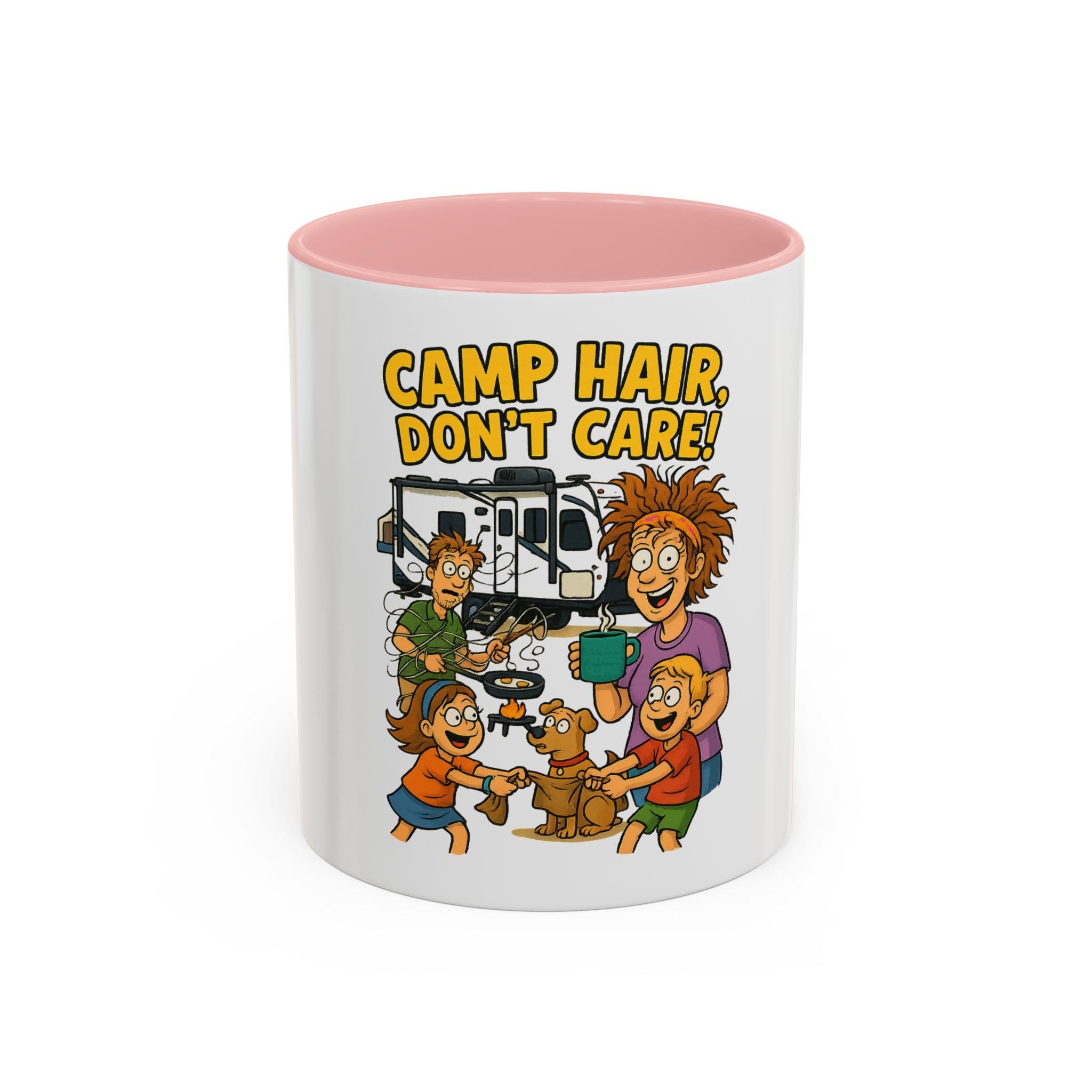Camp Hair Coffee Mug, Funny Mug for Campers, Outdoor Lover Gift, Family Camping Mug, Humorous Coffee Cup