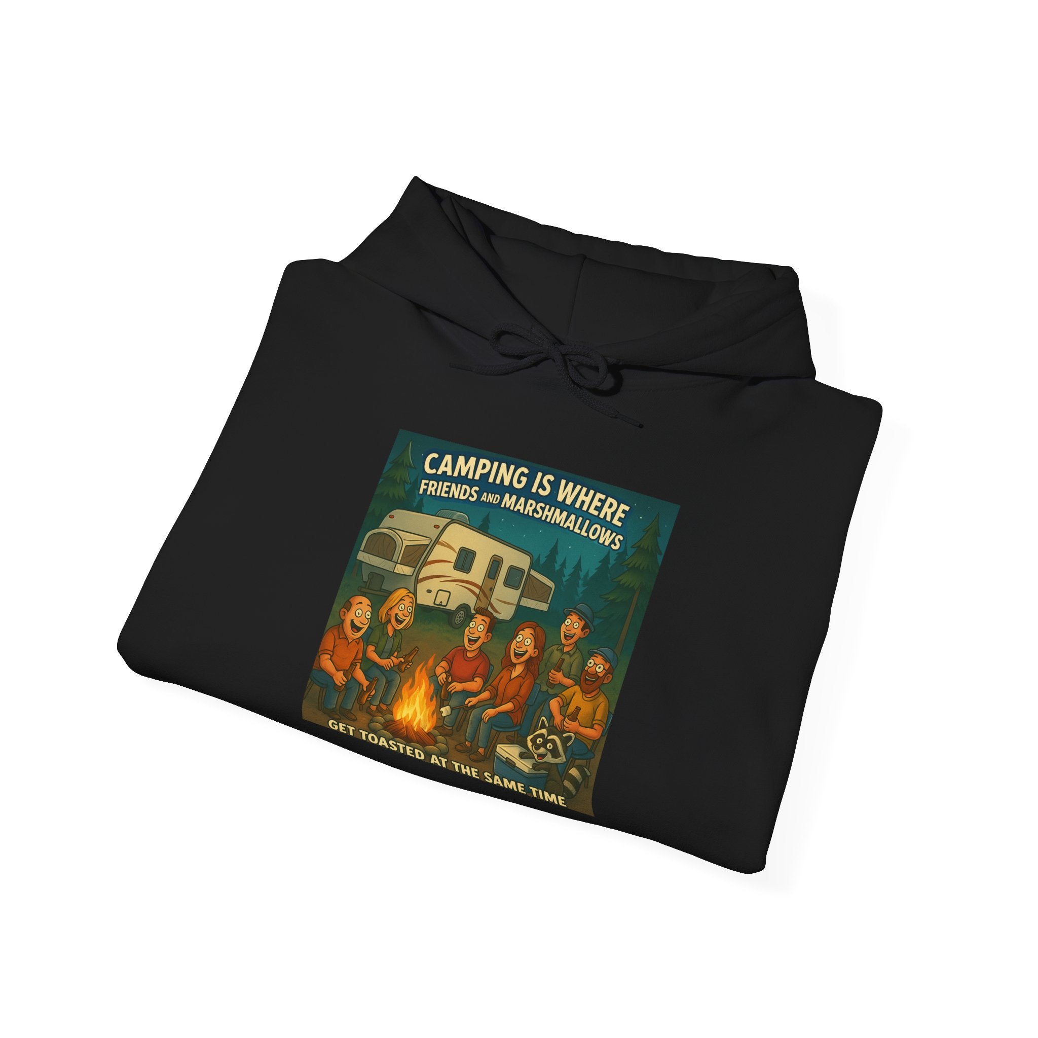 Vintage Camping Unisex Hooded Sweatshirt - Cozy Outdoor Lover Gift, Great for Campfire Nights, Adventure Apparel