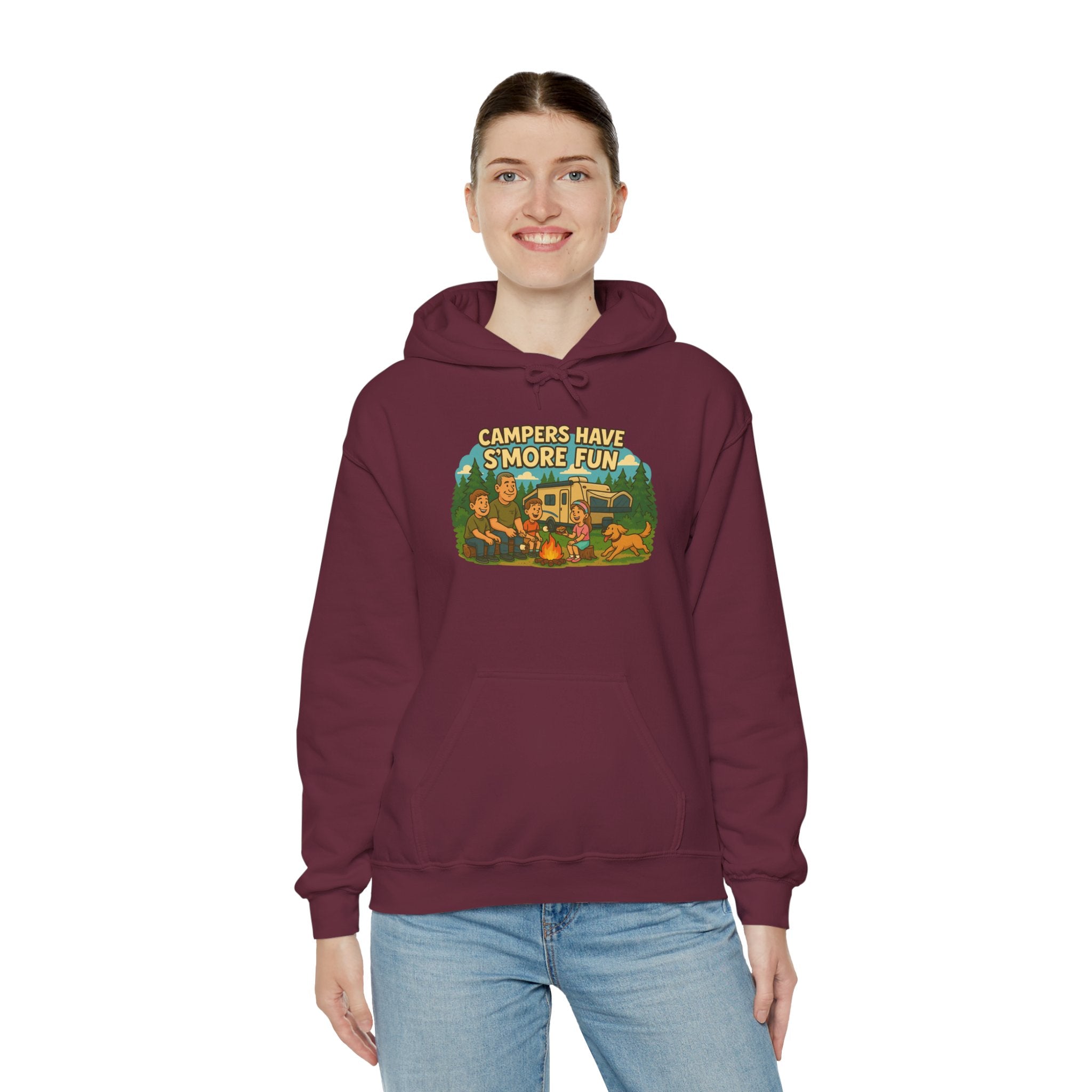 Campfire Vibes Hoodie - Perfect for Outdoor Lovers, Camping Trips, Nature Adventures, Gift for Campers, Cozy Hooded Sweatshirt