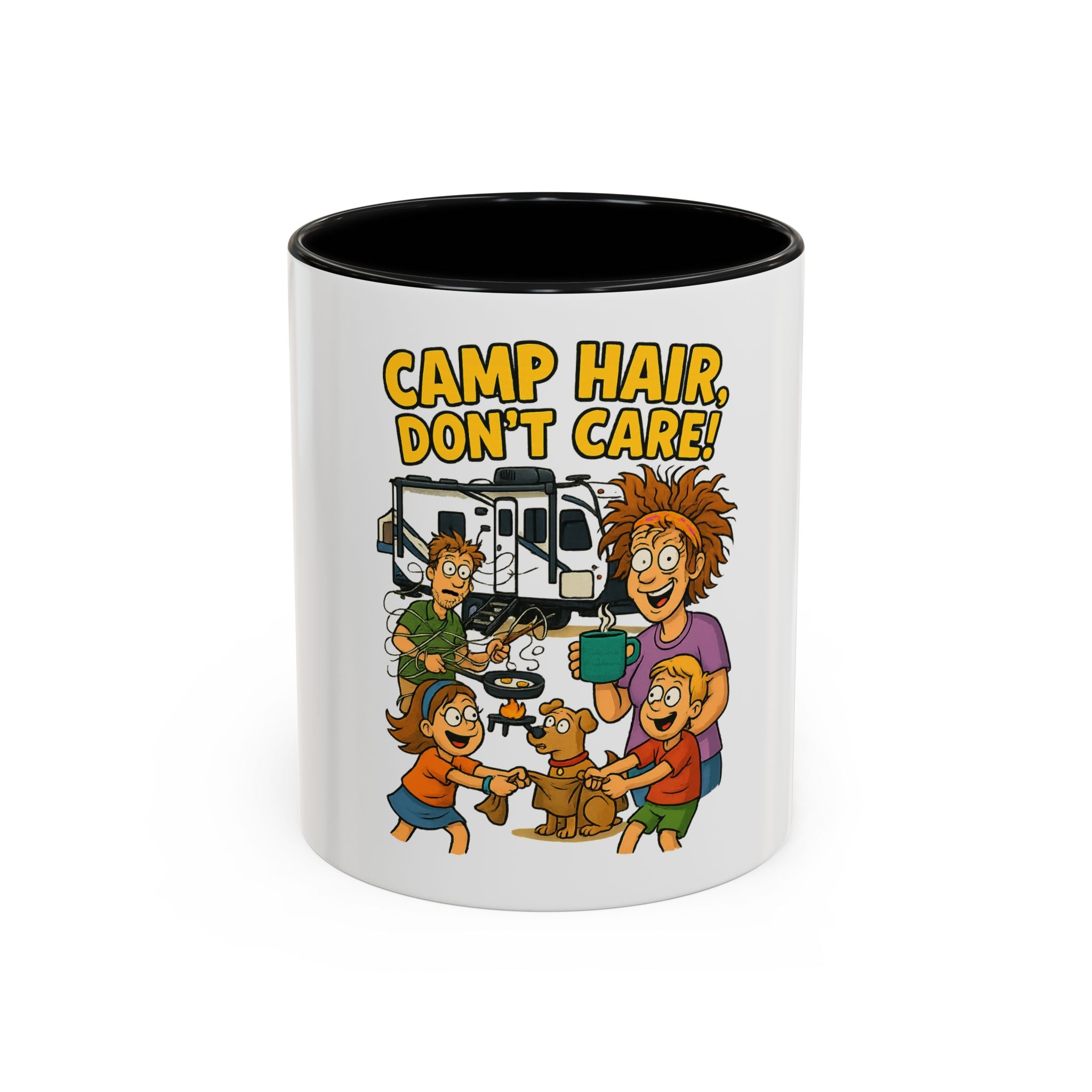 Camp Hair Coffee Mug, Funny Mug for Campers, Outdoor Lover Gift, Family Camping Mug, Humorous Coffee Cup