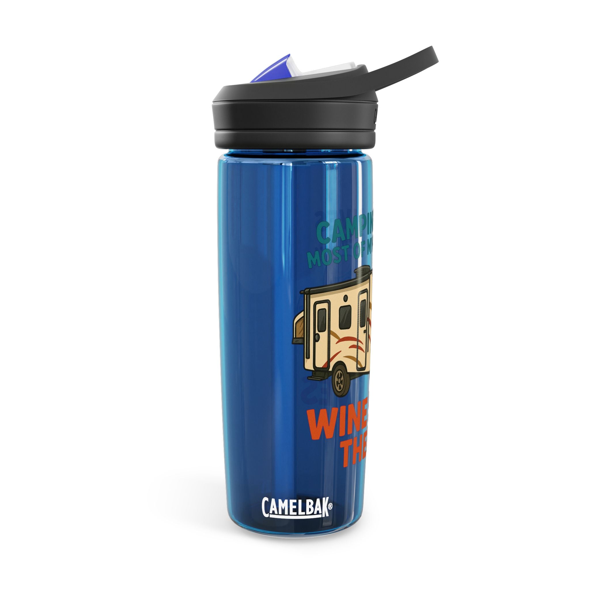 Camping Water Bottle with Fun Quote | Travel Mug, Outdoor Gear, Gift for Campers, Hydration Bottle, Adventure Accessory