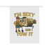 Humorous Garden Banner, Funny Outdoor Decor, RV Travel Flag, Camping Sign, Quirky Home & Garden Decoration