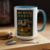 Camping-Themed Accent Coffee Mug | Perfect for RV Lovers, Campers, Travelers, Cozy Nights, Outdoor Adventures, Unique Gift Ideas