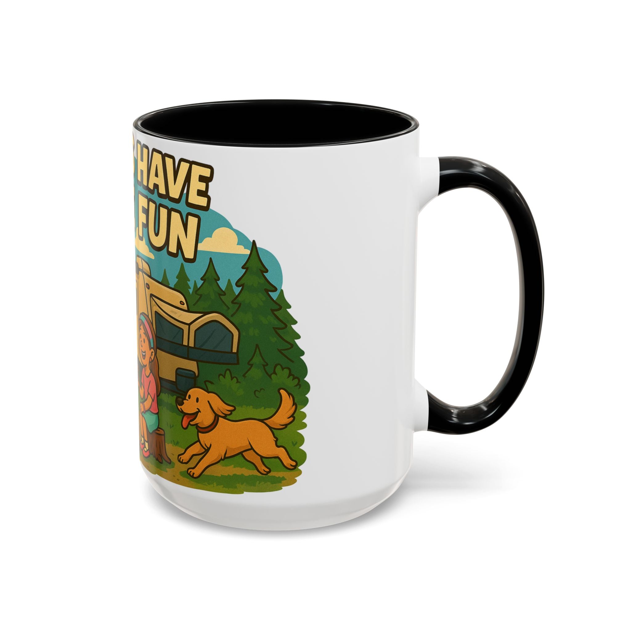 Campfire Adventure Mug - 'Campers Have S'more Fun', Outdoor Coffee Cup for Camping Lovers, Gifts for Nature Enthusiasts, S'mores Jokes