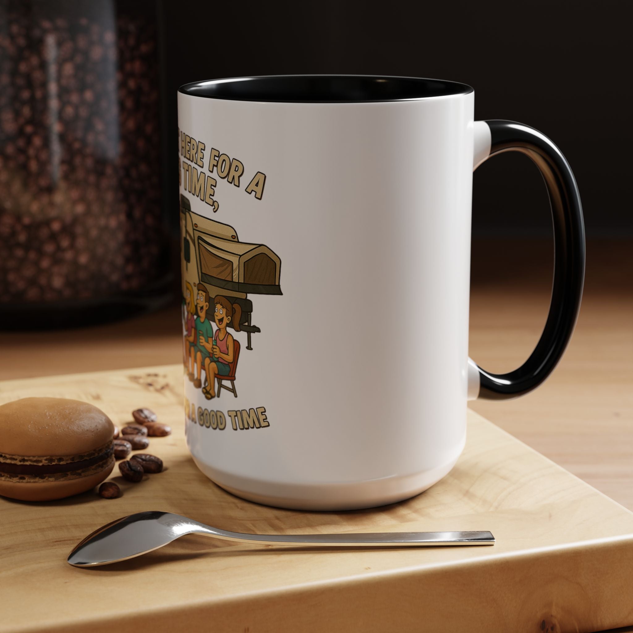 Camping Adventure Coffee Mug - Fun Quote Mug for Outdoor Enthusiasts