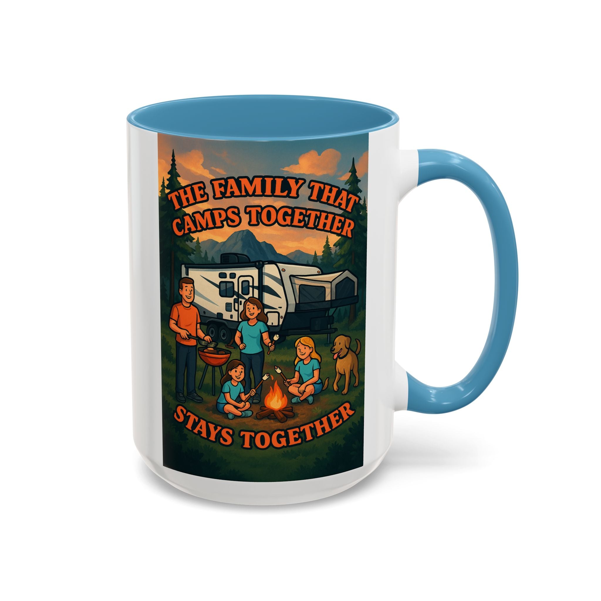Camping Family Coffee Mug - Adventure, Nature, Family Time, Outdoor Enthusiasts, Gift for Campers