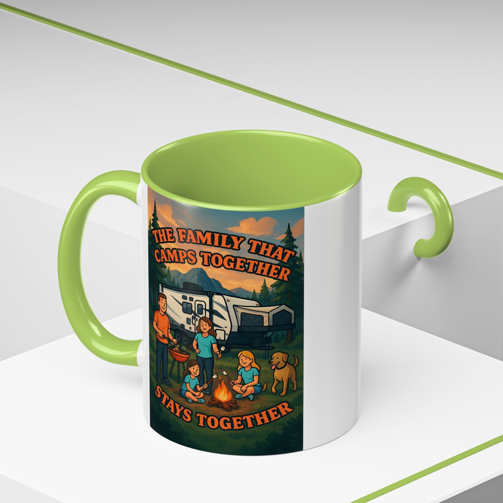 Camping Family Coffee Mug - Adventure, Nature, Family Time, Outdoor Enthusiasts, Gift for Campers