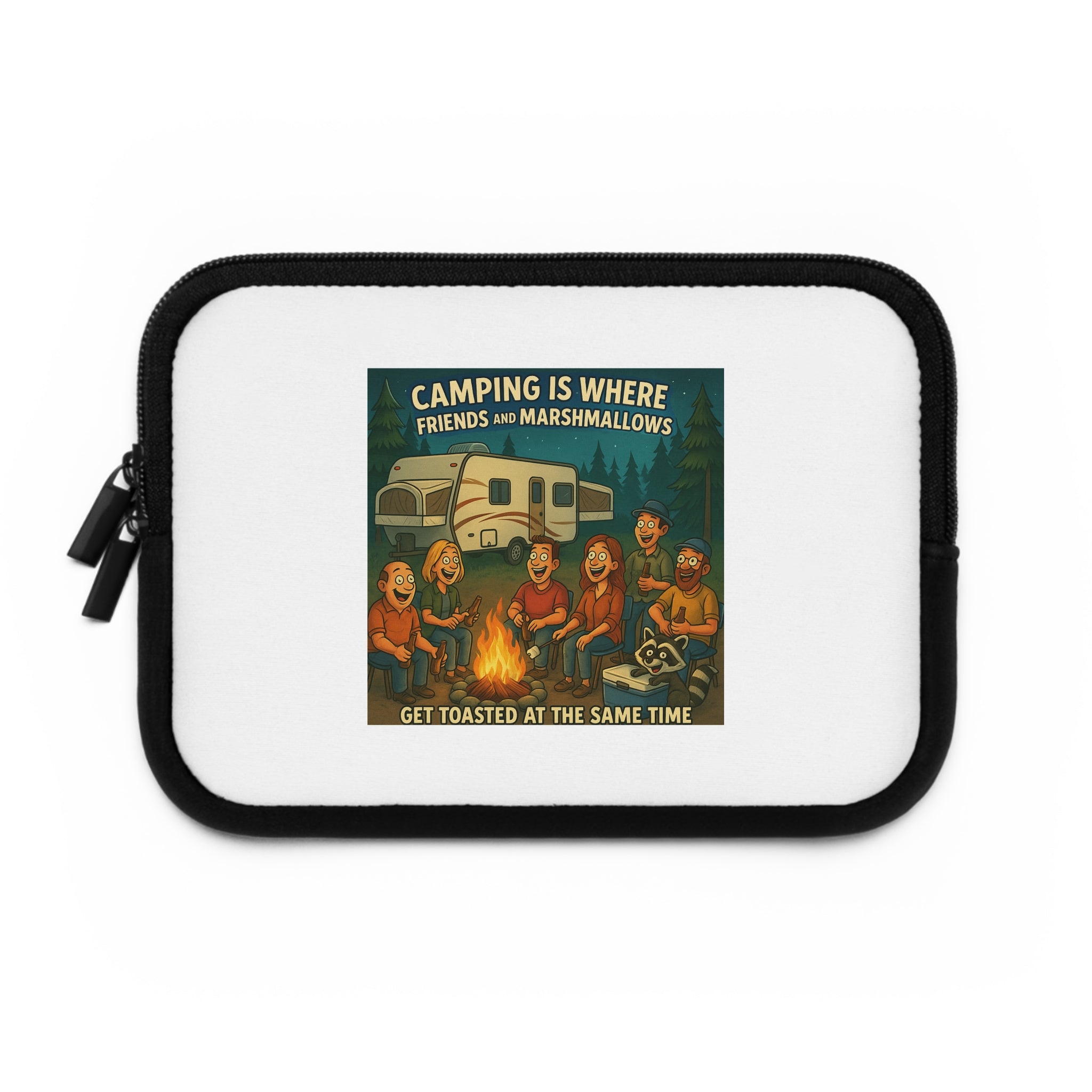 Camping-Themed Laptop Sleeve, Perfect for Nature Lovers, Get Toasted at the Same Time, Ideal Gift for Campers, Outdoor Enthusiasts, [...]