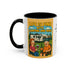 Life is fine with camping and wine Hybrid Camper Coffee Mug (11, 15oz)