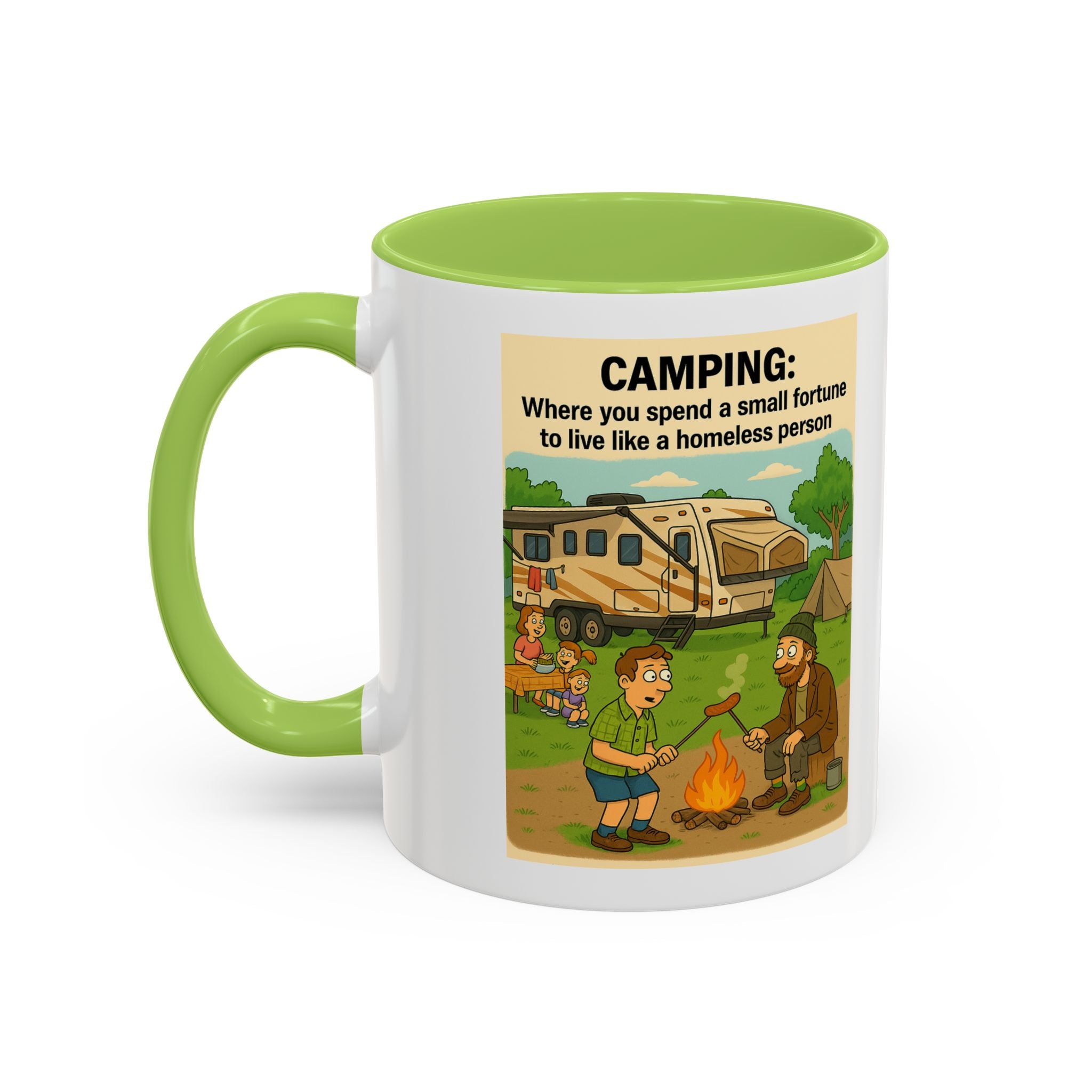 Camping Humor Coffee Mug, Hilarious Campfire Gift, Funny Mug for Outdoors Lovers, Adventure Lover's Coffee Cup, Unique Camping Present