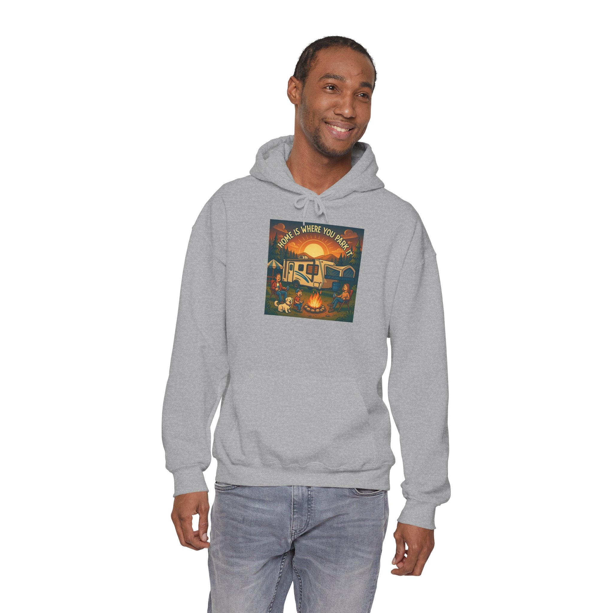 Cozy Campfire Vibes Hoodie, Unisex Sweatshirt for Camp Lovers, Autumn Apparel, Outdoor Adventure Gift, Family Get-Together