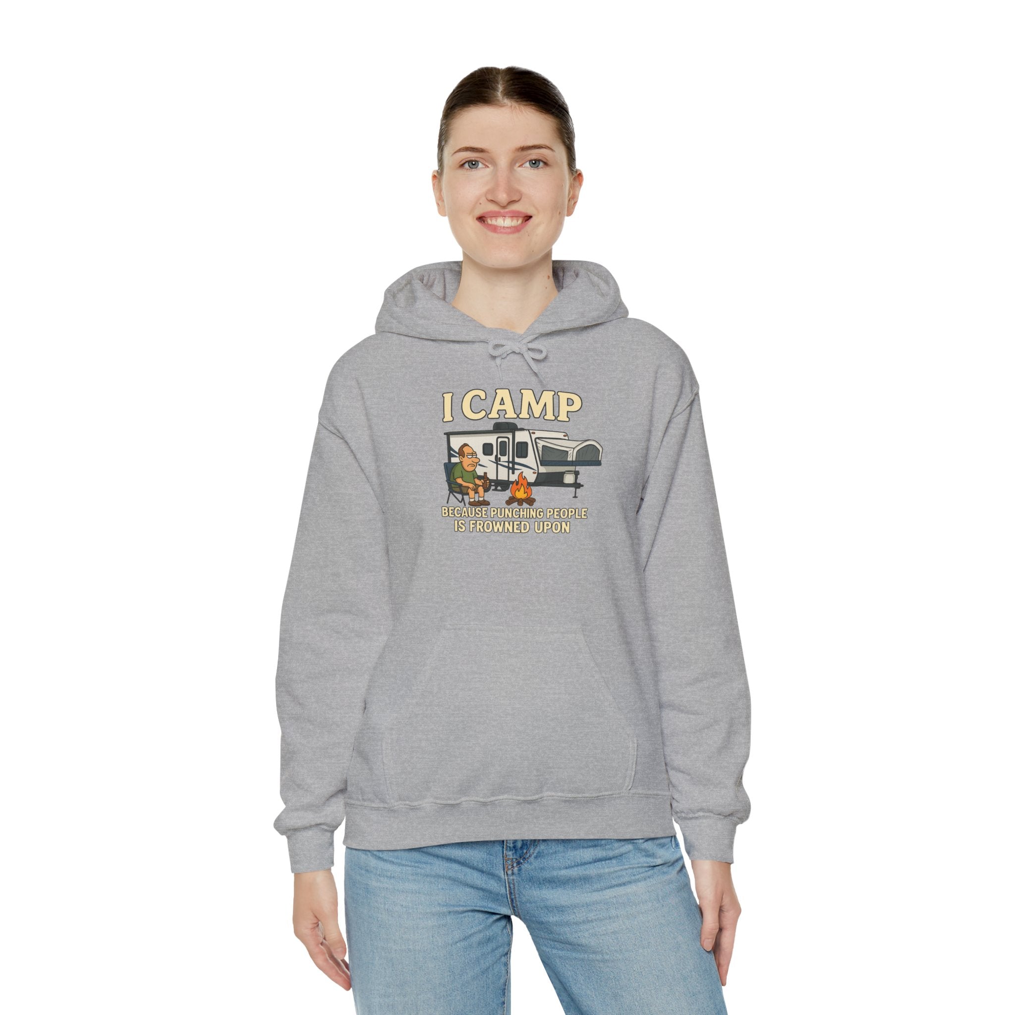 I Camp Unisex Heavy Blend™ Hoodie - Perfect for Outdoor Lovers