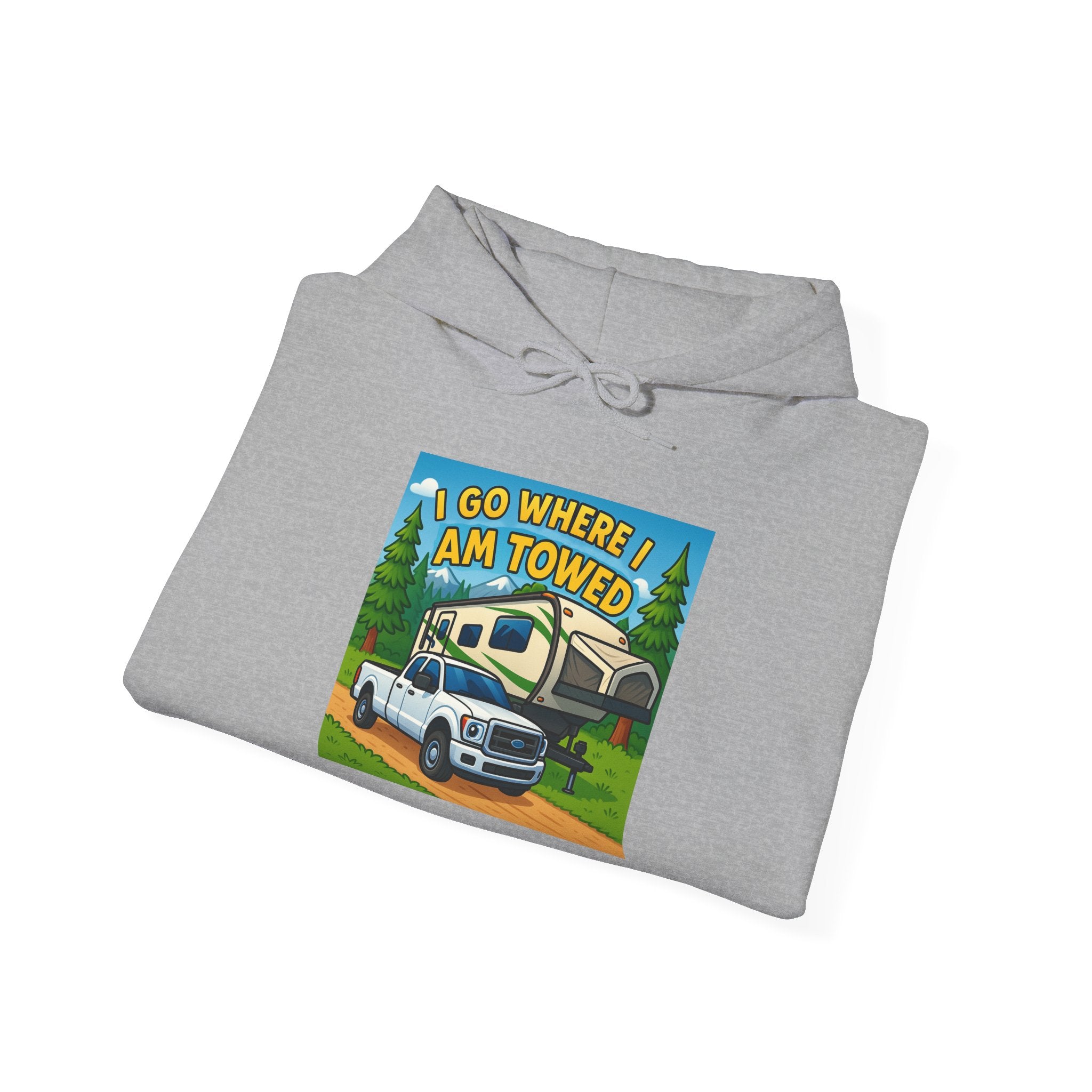 Adventure-Themed Hooded Sweatshirt - Perfect for Travel Enthusiasts, Camper Gifts, Cozy Outings, Outdoor Activities, Road Trip Essentials