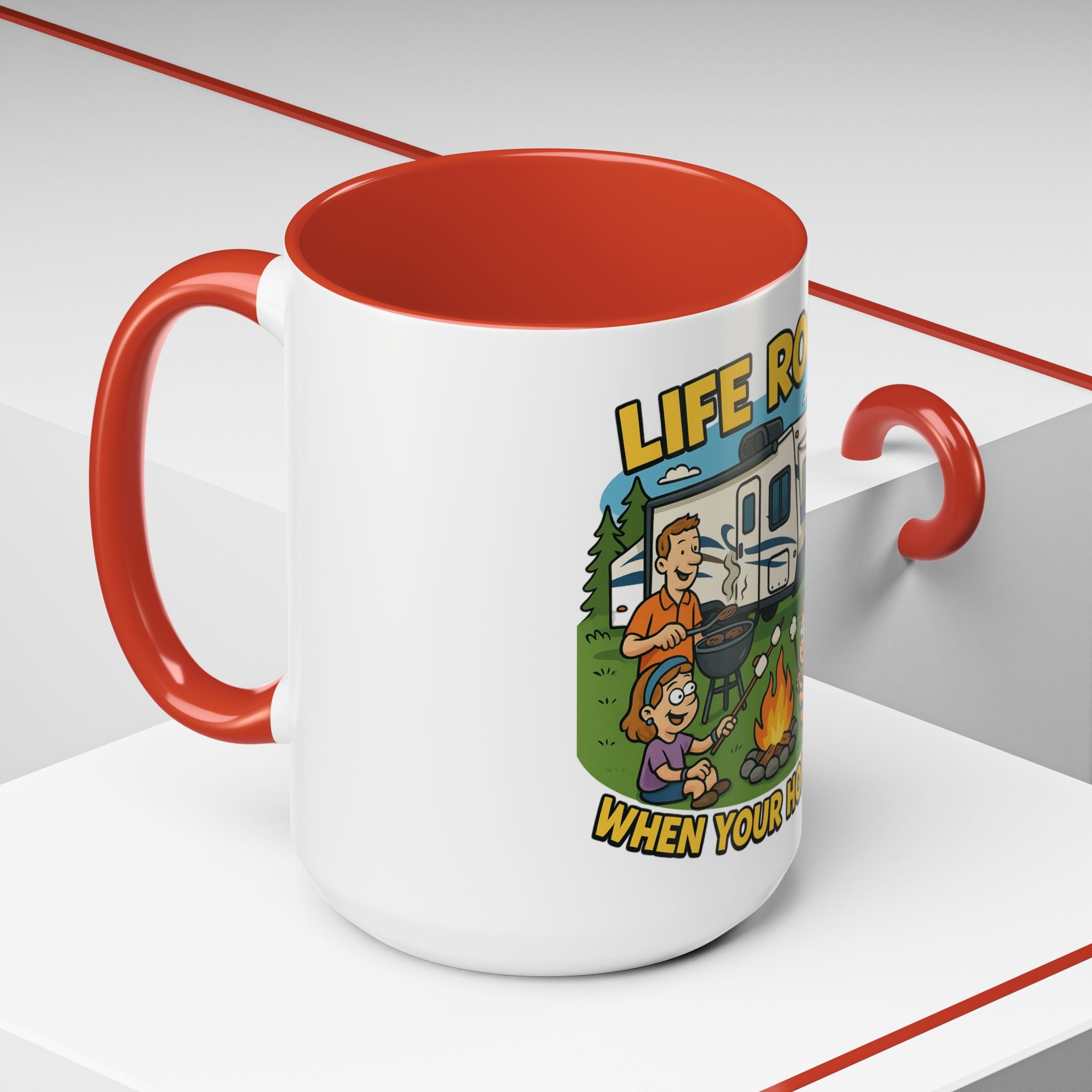 Camping Life Coffee Mug - Adventure Lover Gift, RV Travel Mug, Cozy Campfire Vibes, Perfect for Outdoor Enthusiasts, Gift for Dad