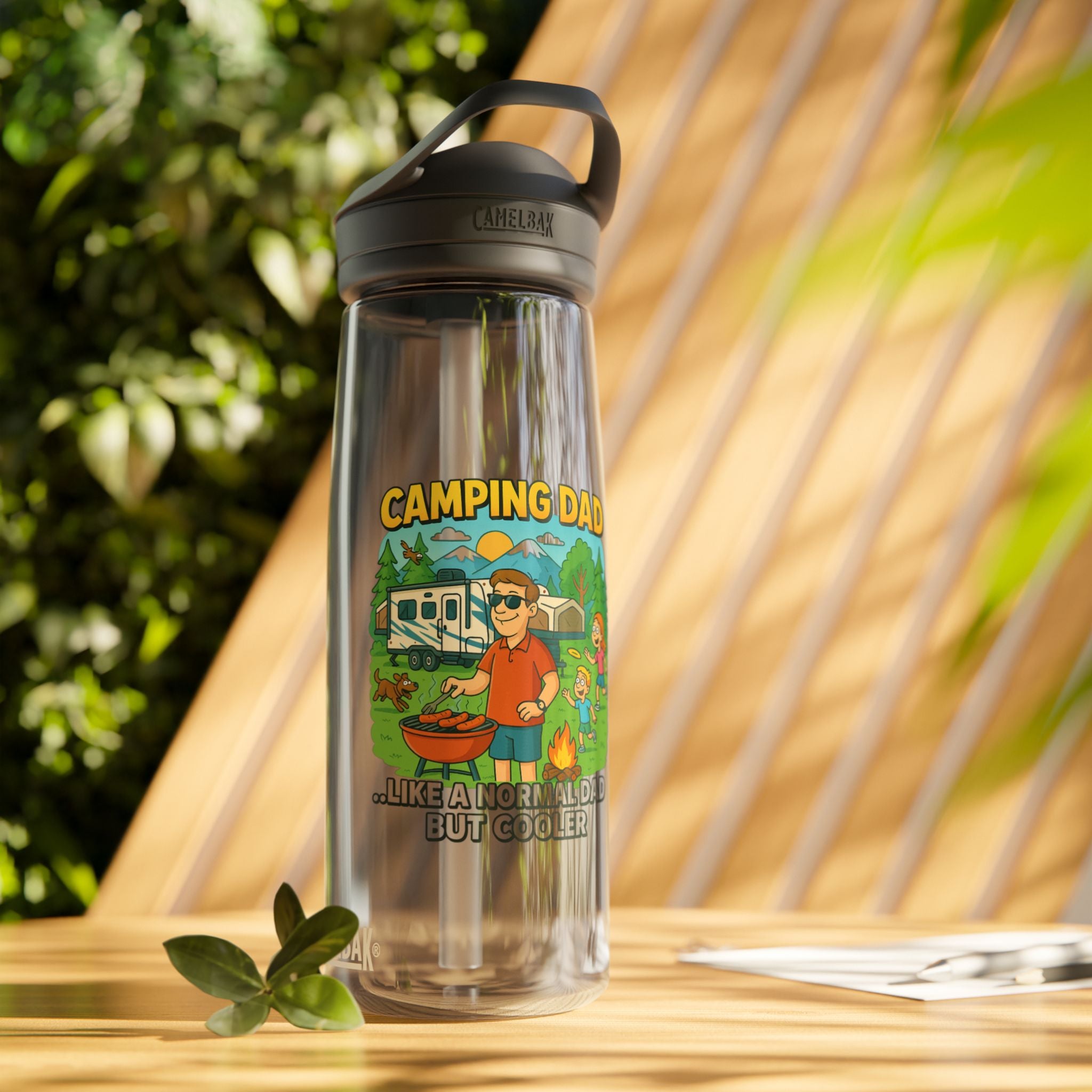Camping Dad Water Bottle - Eddy® 20oz/25oz