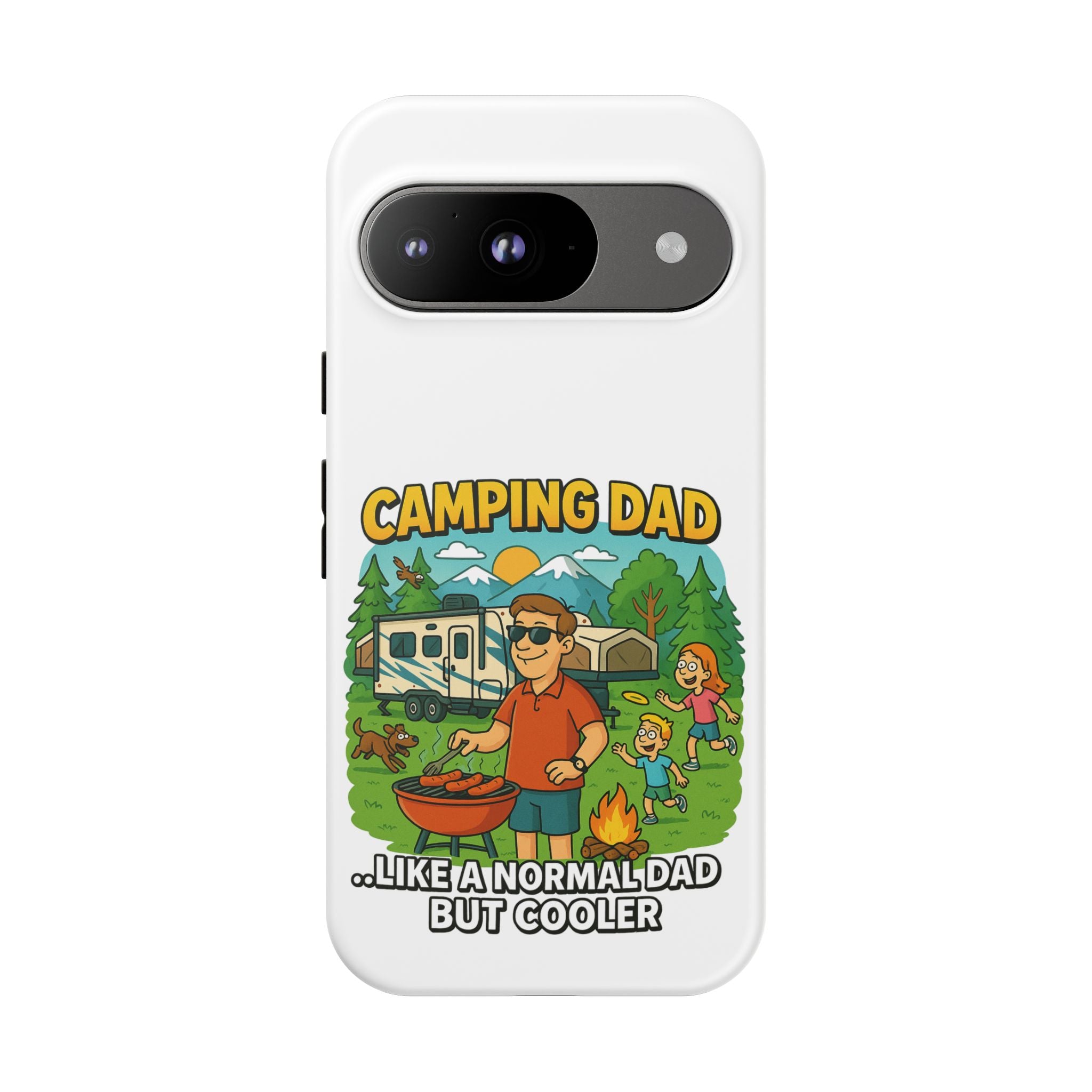 Camping Dad Phone Case - Unique Tough Cover for Outdoor Dads