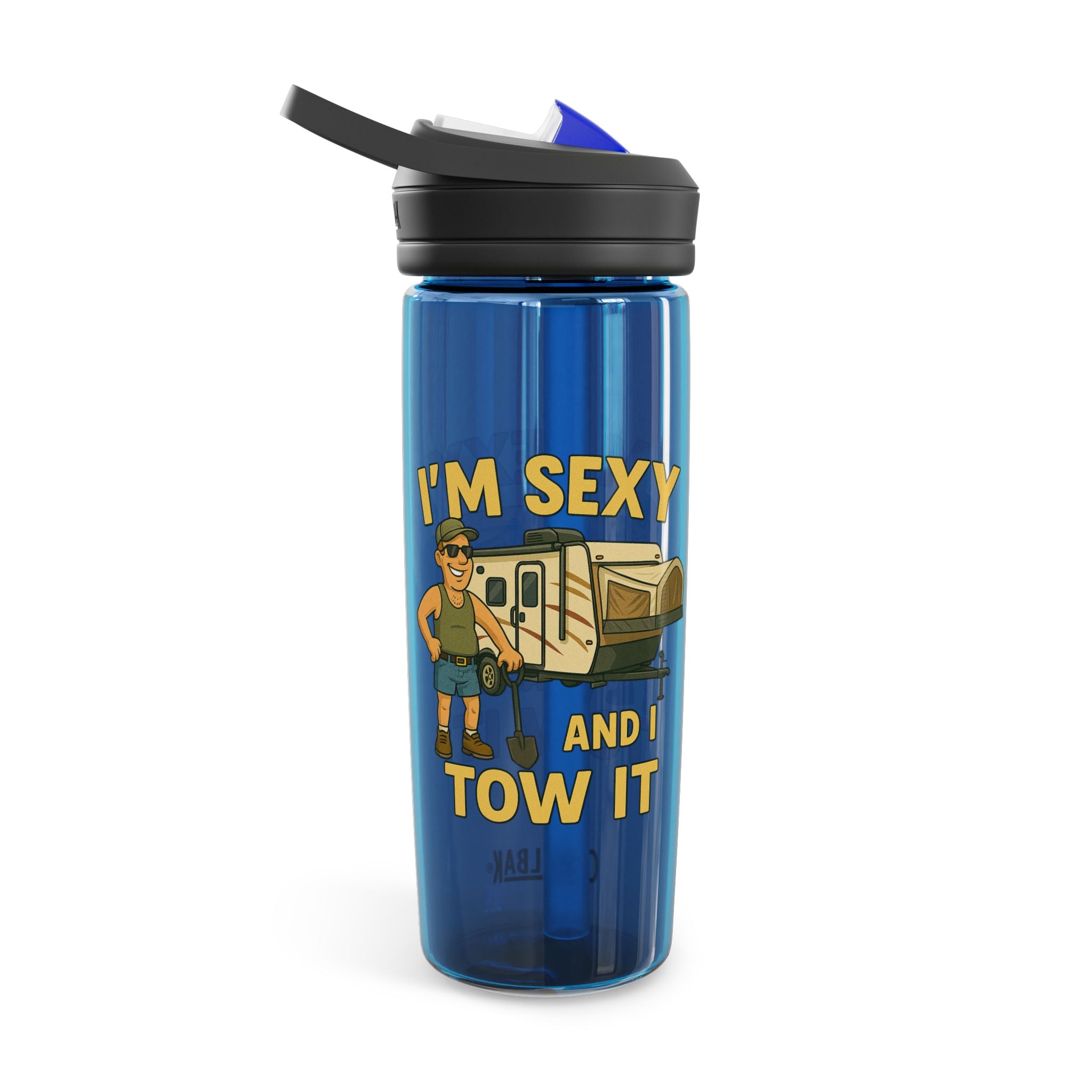 Funny Camper Water Bottle, 20oz/25oz, Outdoor Gear, Camping Gift, Humorous Hydration