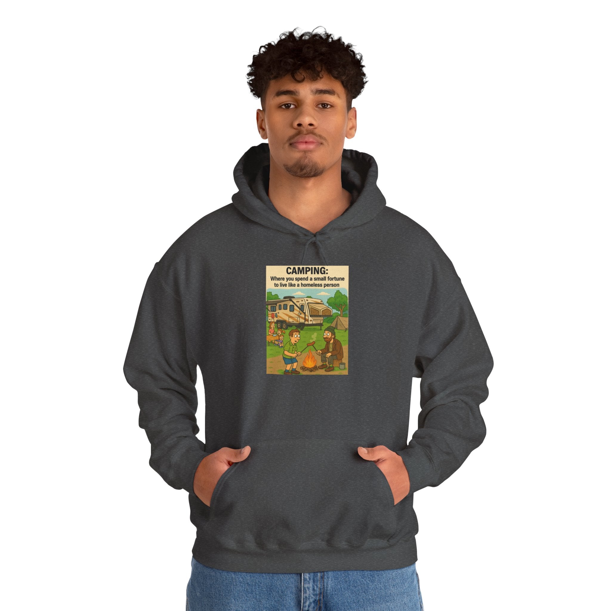Cozy Camping Sweatshirt | Unisex Heavy Blend Hoodie, Outdoor Gear, Nature Lover Gift, Camping Apparel, Weekend Retreat Wear