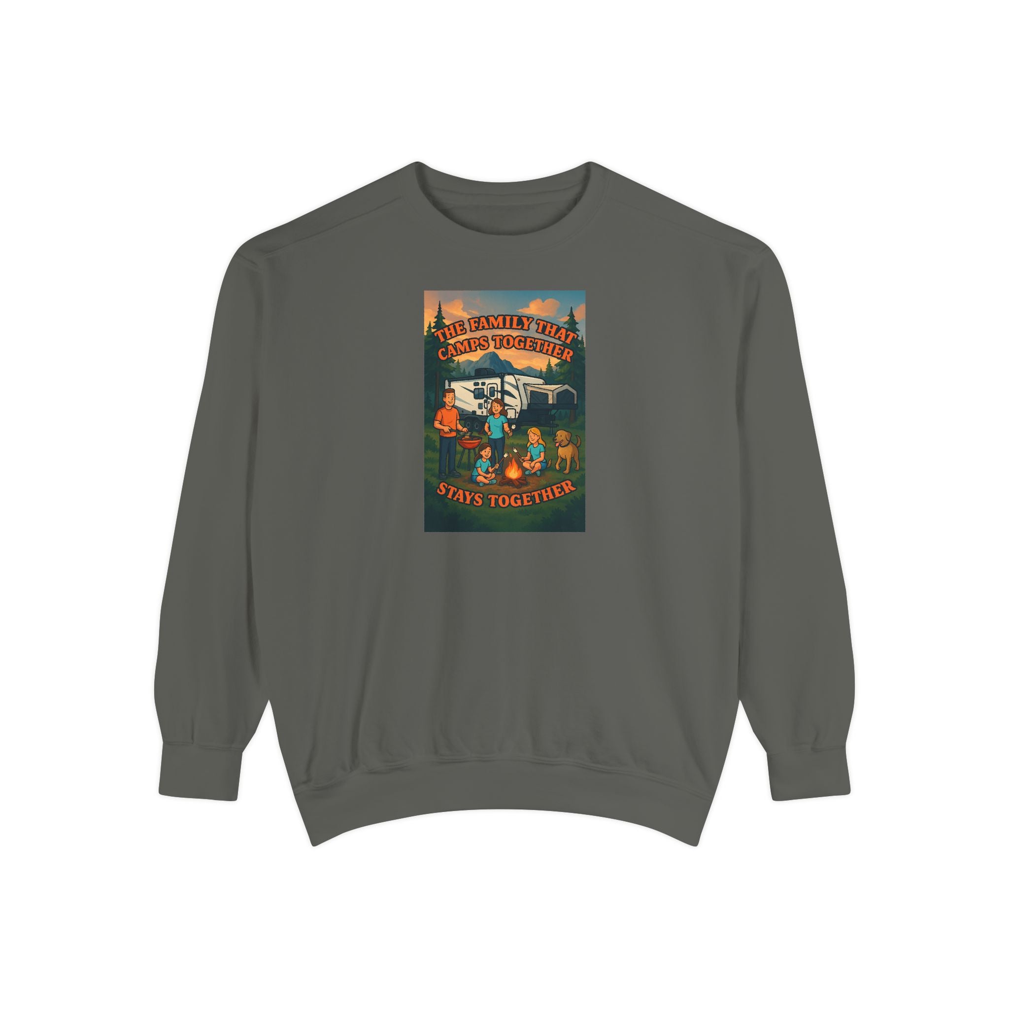 Cozy Unisex Garment-Dyed Sweatshirt with Retro Design, Perfect for Relaxing, Gift for Friends, Casual Wear, Fall Fashion, Warm Layer