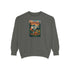 Cozy Unisex Garment-Dyed Sweatshirt with Retro Design, Perfect for Relaxing, Gift for Friends, Casual Wear, Fall Fashion, Warm Layer