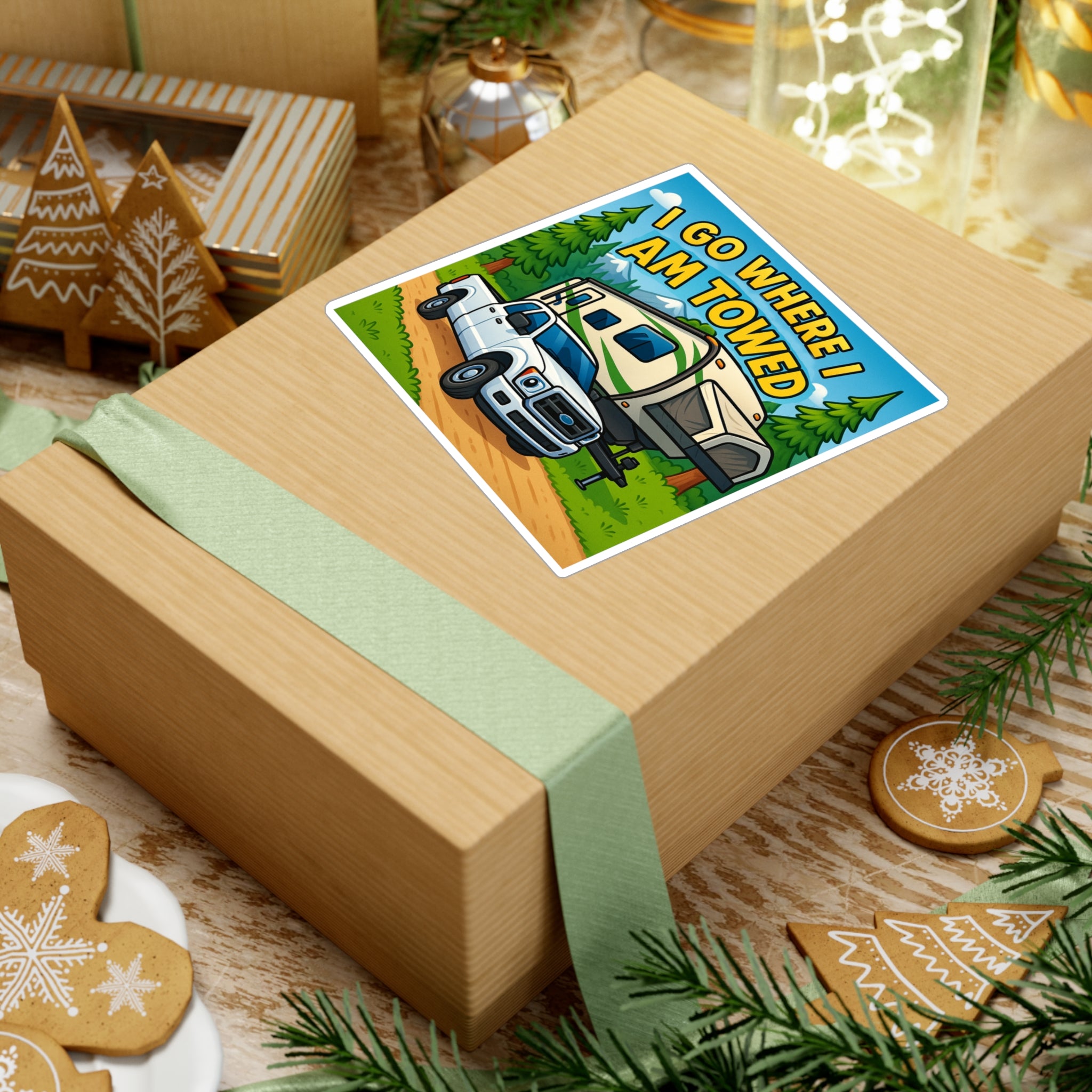 Adventure Vinyl Decals for Outdoorsy Souls | RV Sticker, Travel Decor, Camping Gift, Road Trip Essentials,  I Go Where I Am Towed