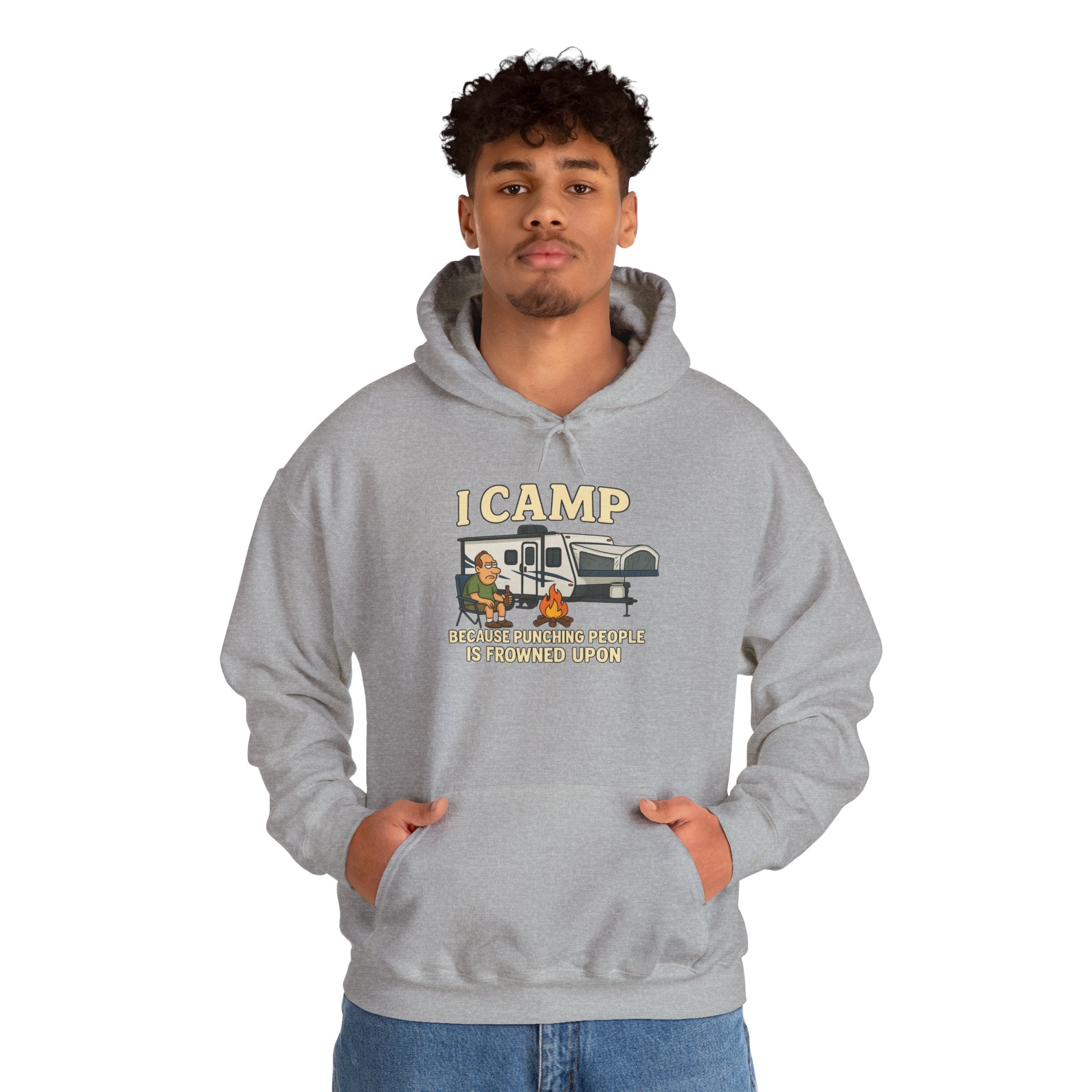 I Camp Unisex Heavy Blend™ Hoodie - Perfect for Outdoor Lovers