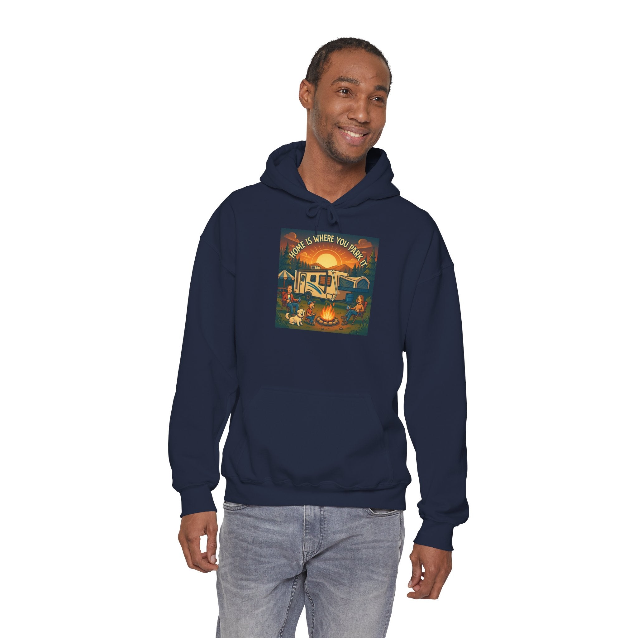 Cozy Campfire Vibes Hoodie, Unisex Sweatshirt for Camp Lovers, Autumn Apparel, Outdoor Adventure Gift, Family Get-Together