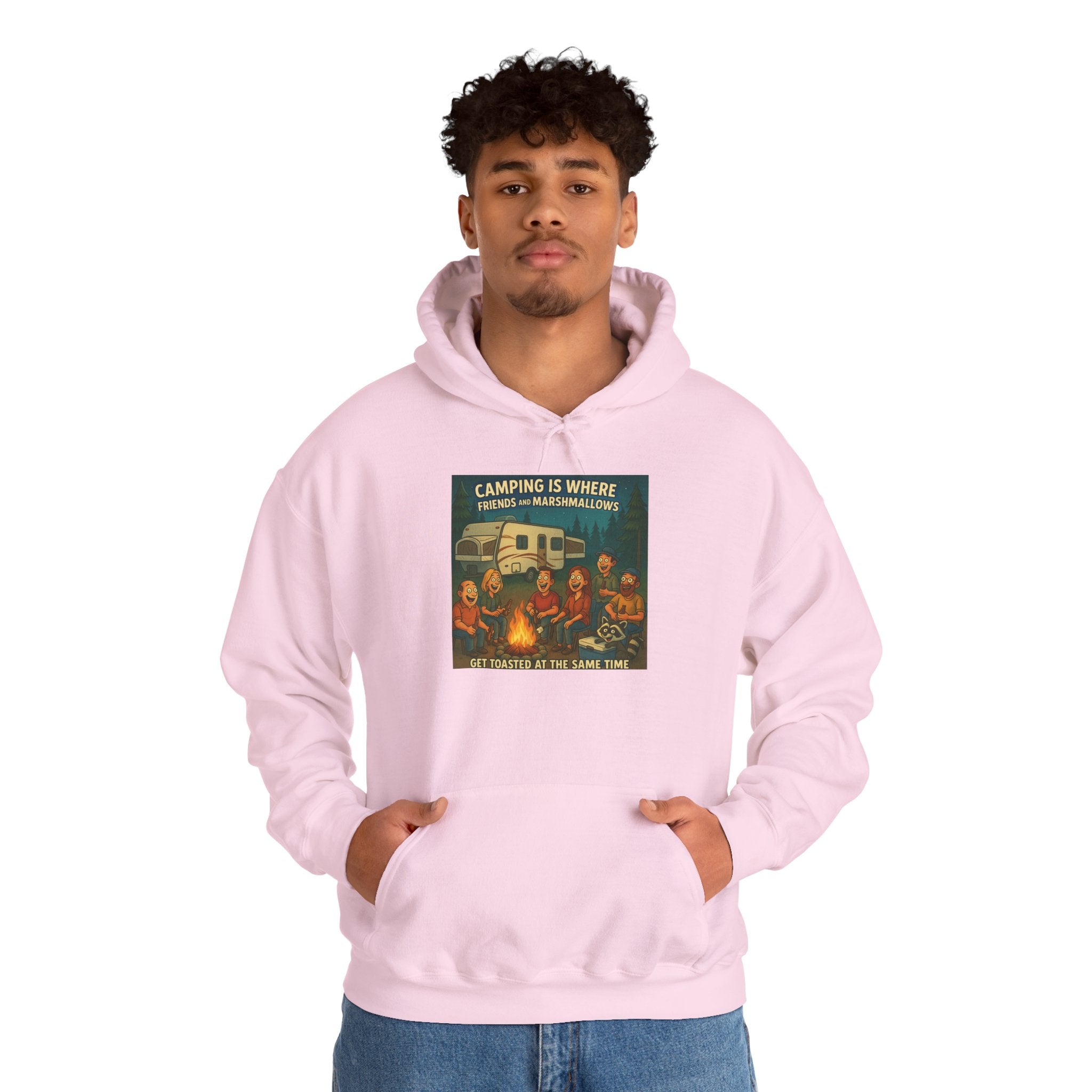 Vintage Camping Unisex Hooded Sweatshirt - Cozy Outdoor Lover Gift, Great for Campfire Nights, Adventure Apparel