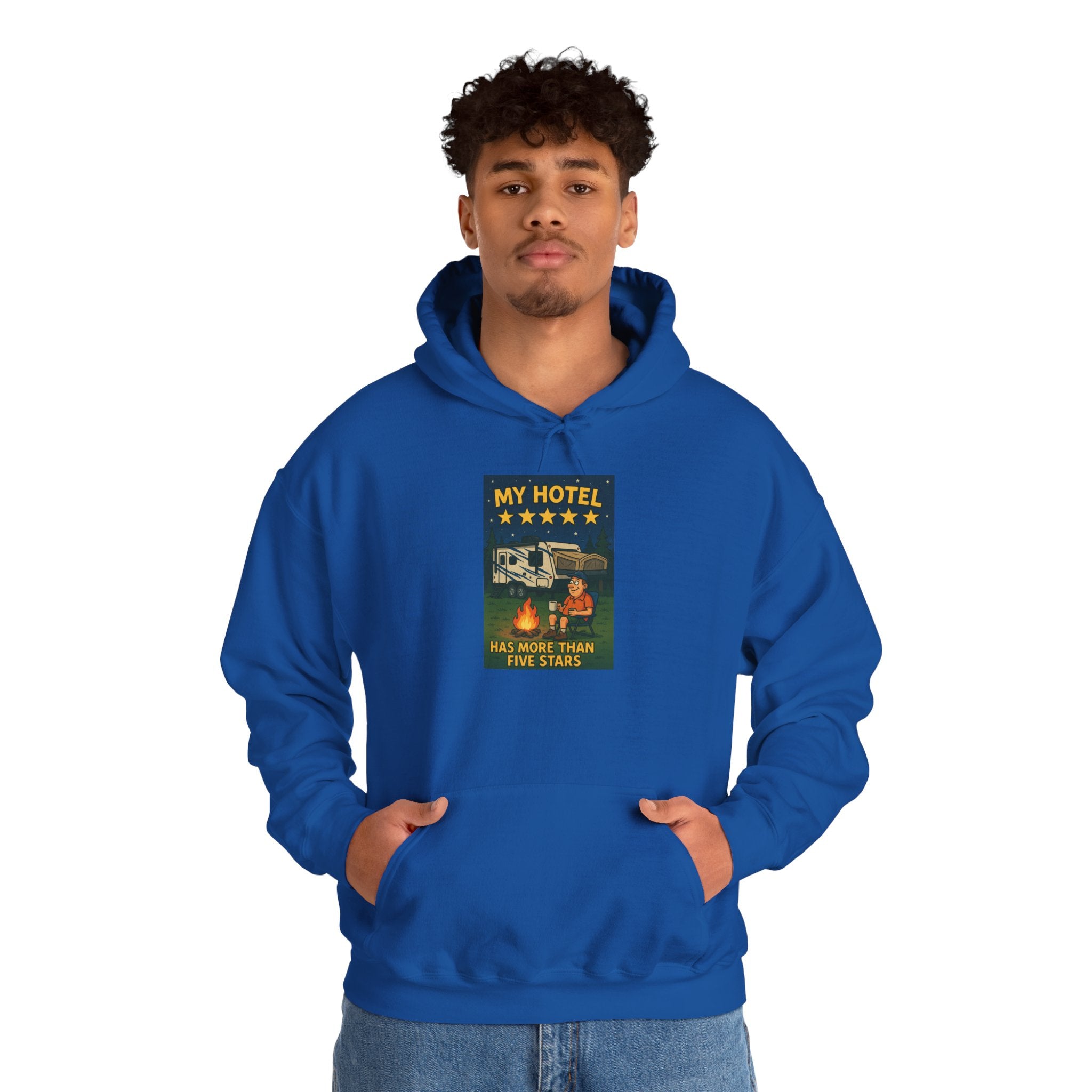 Cozy Camping Hoodie - My Hotel, Outdoor Adventure Apparel, Travel Gift, Nature Lovers Sweatshirt, Camping Gear