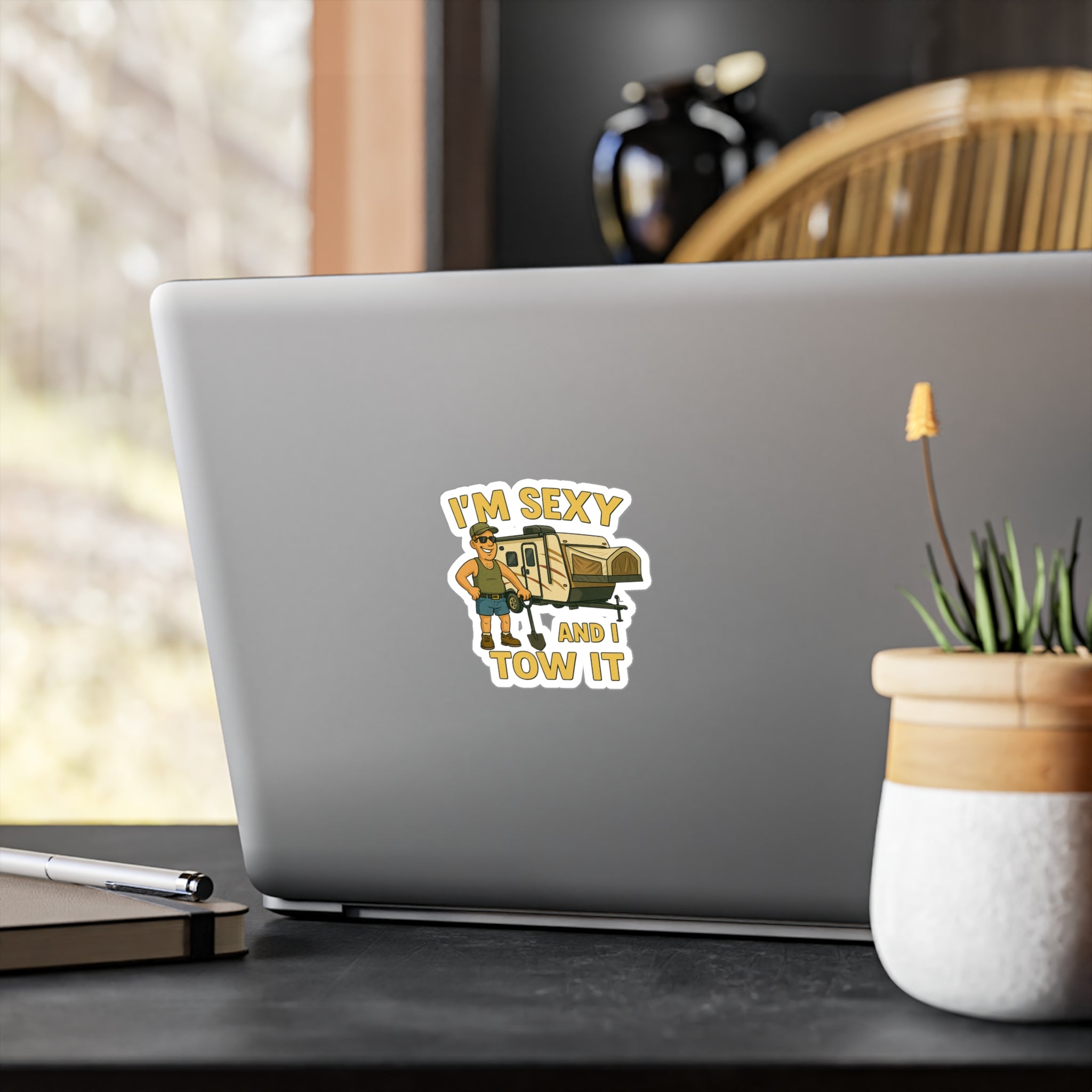 Funny RV Camping Sticker, Hilarious Vinyl Decal for Car, Laptop, Travel Lovers, Humorous Gift for Campers, Vinyl Decals for Outdoors