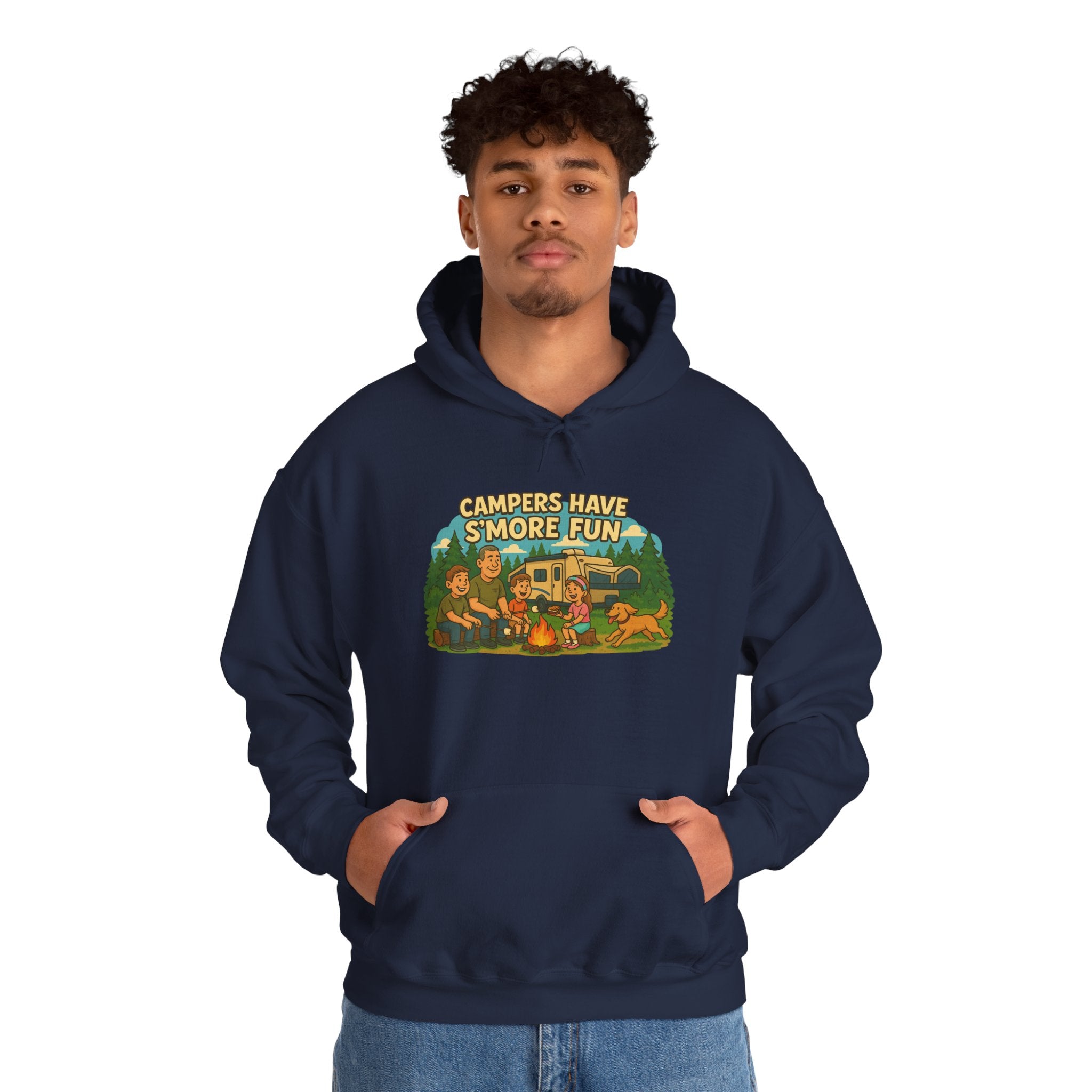 Campfire Vibes Hoodie - Perfect for Outdoor Lovers, Camping Trips, Nature Adventures, Gift for Campers, Cozy Hooded Sweatshirt