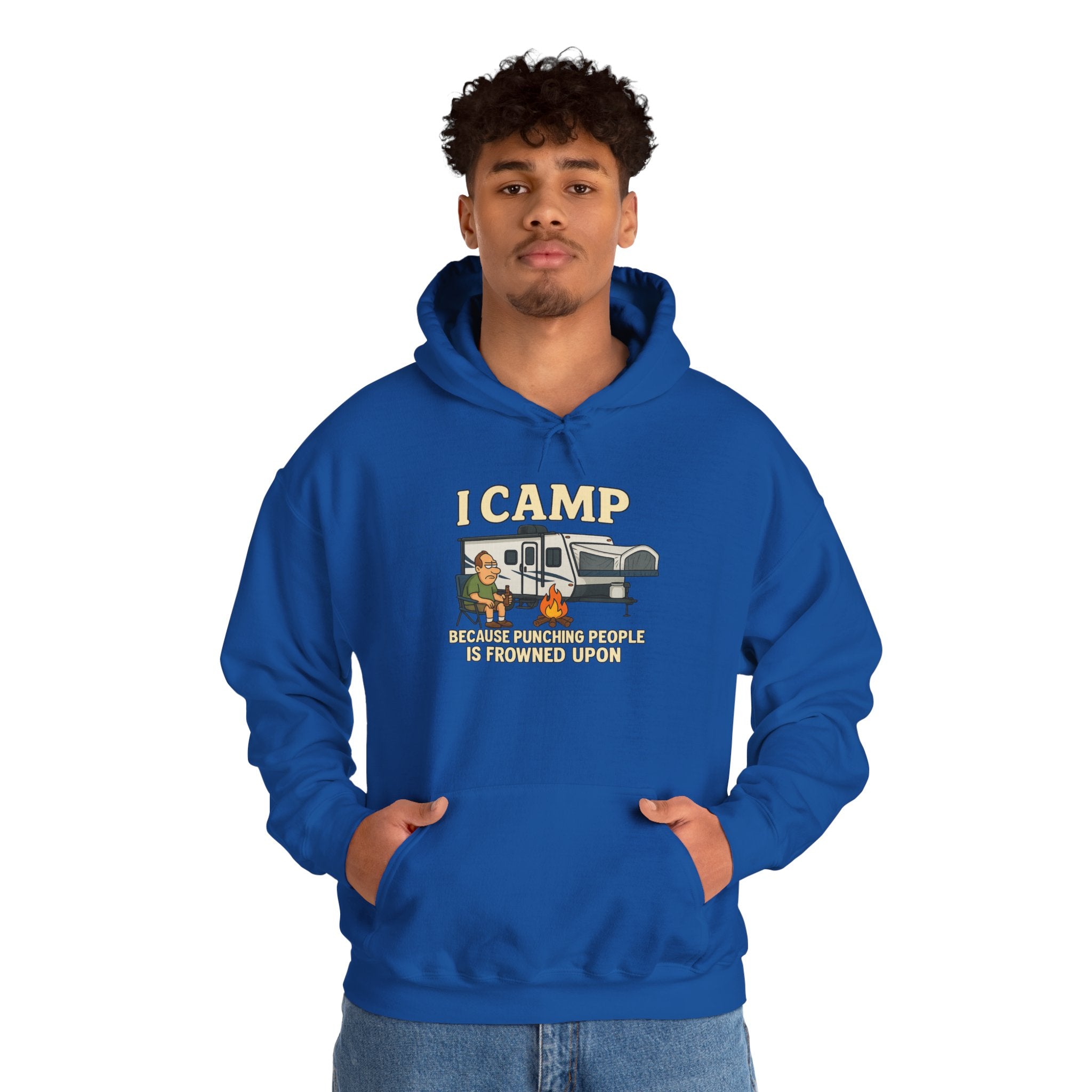 I Camp Unisex Heavy Blend™ Hoodie - Perfect for Outdoor Lovers