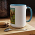 High Class Trailer Trash Coffee Mug - Fun Campfire Ceramic Tea Cup