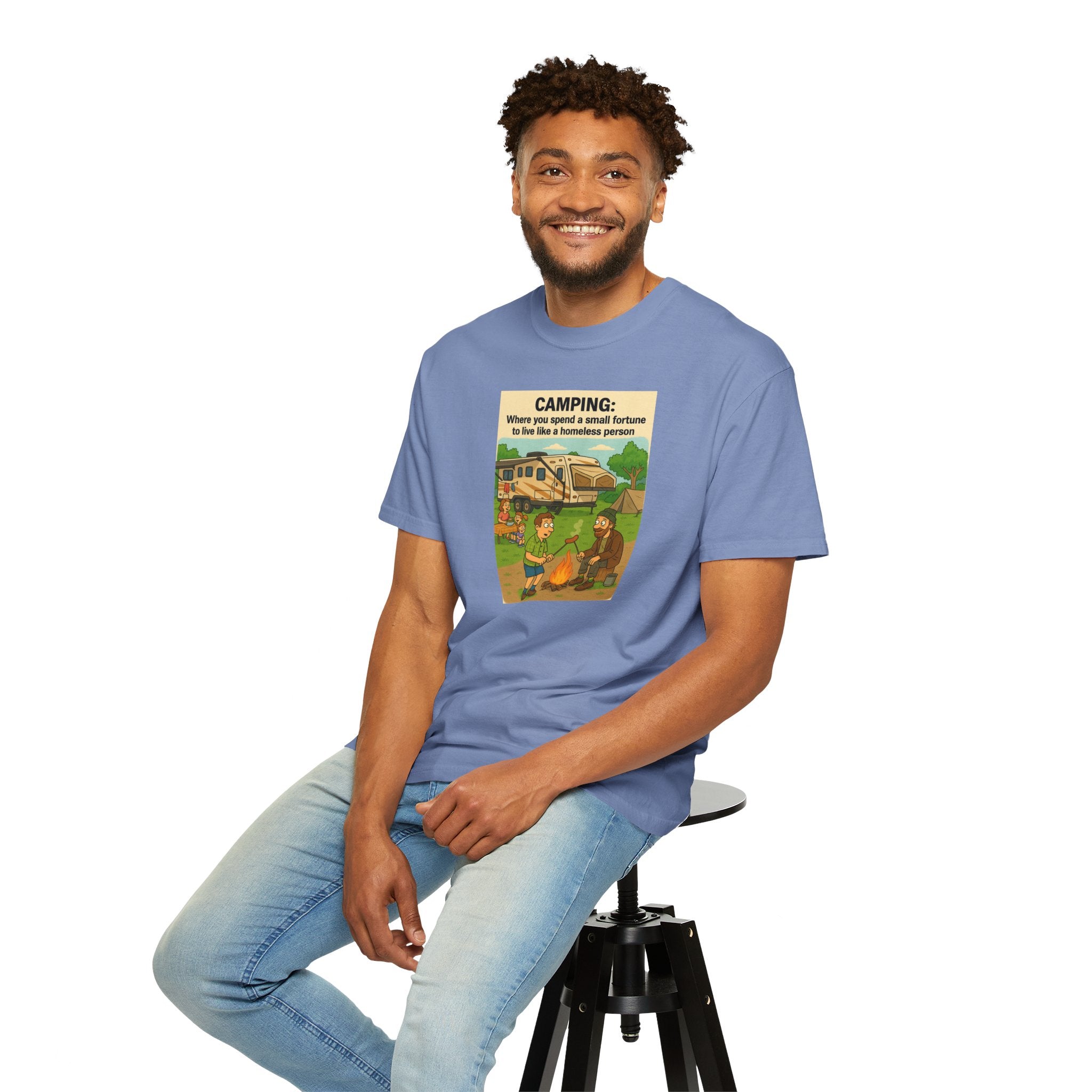 Camping Humor T-Shirt, Unisex Graphic Tee, Adventure Gift, Outdoor Lover Apparel, Funny Camping Shirt