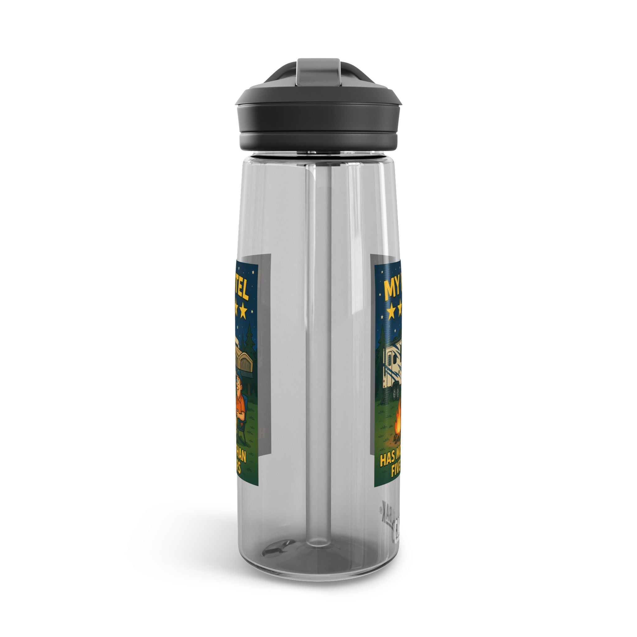 Camping Water Bottle with Inspirational Camping Quote, 20oz|25oz Camp Flask, Outdoor Gear, Travel Mug, Hiking Bottle, Adventure Gift