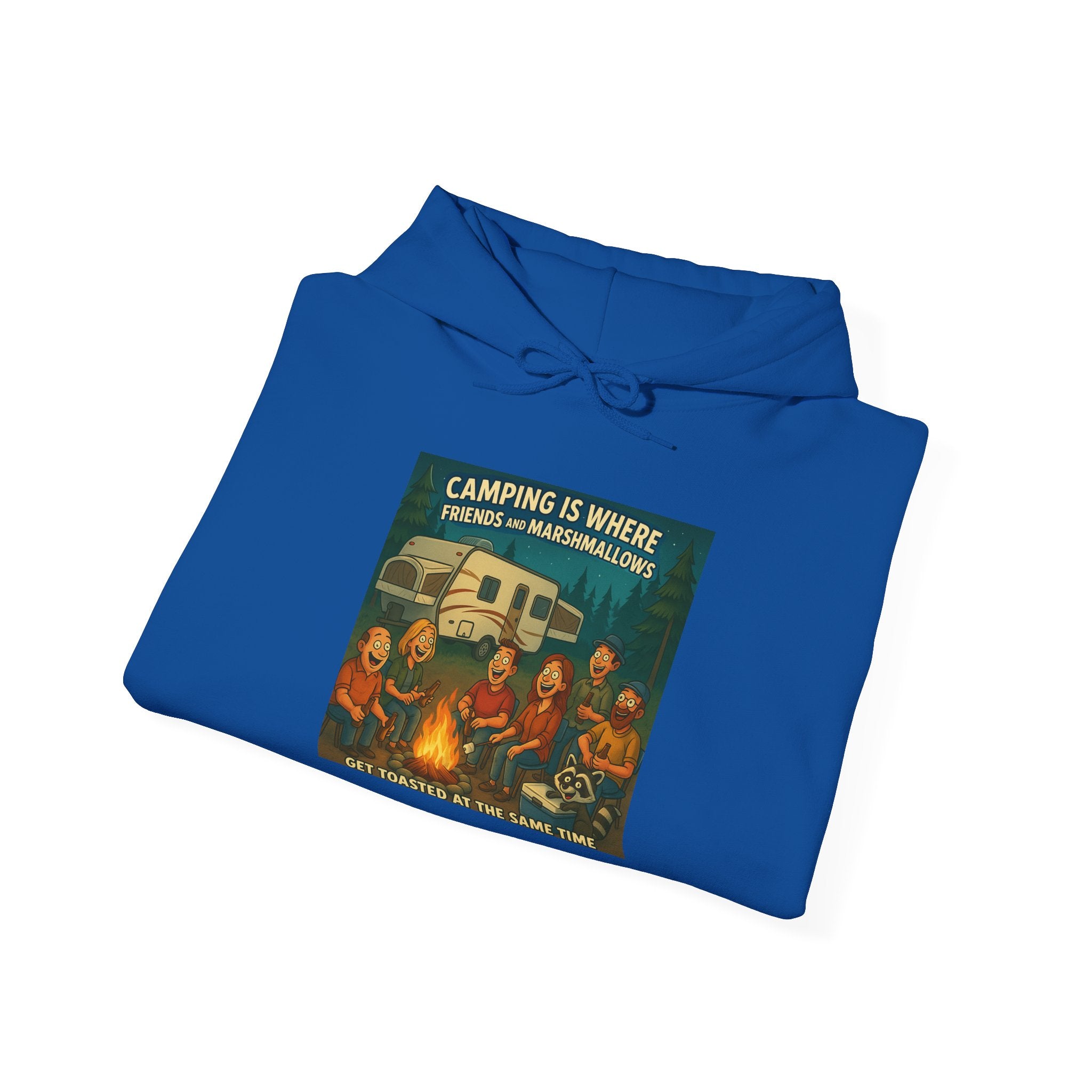 Vintage Camping Unisex Hooded Sweatshirt - Cozy Outdoor Lover Gift, Great for Campfire Nights, Adventure Apparel