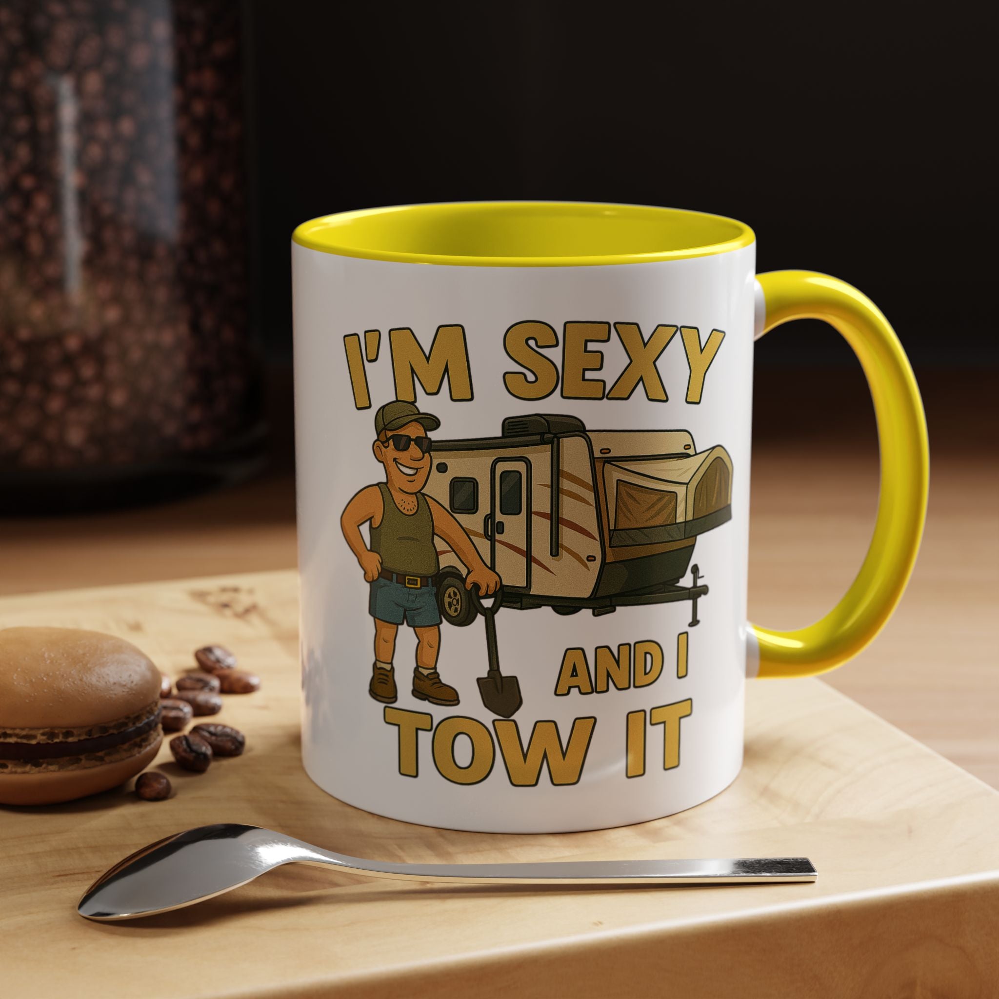 Playful Camping Mug, Funny Coffee Cup, Camper Gift, RV Lover's Accessory, Outdoor Adventure Mug