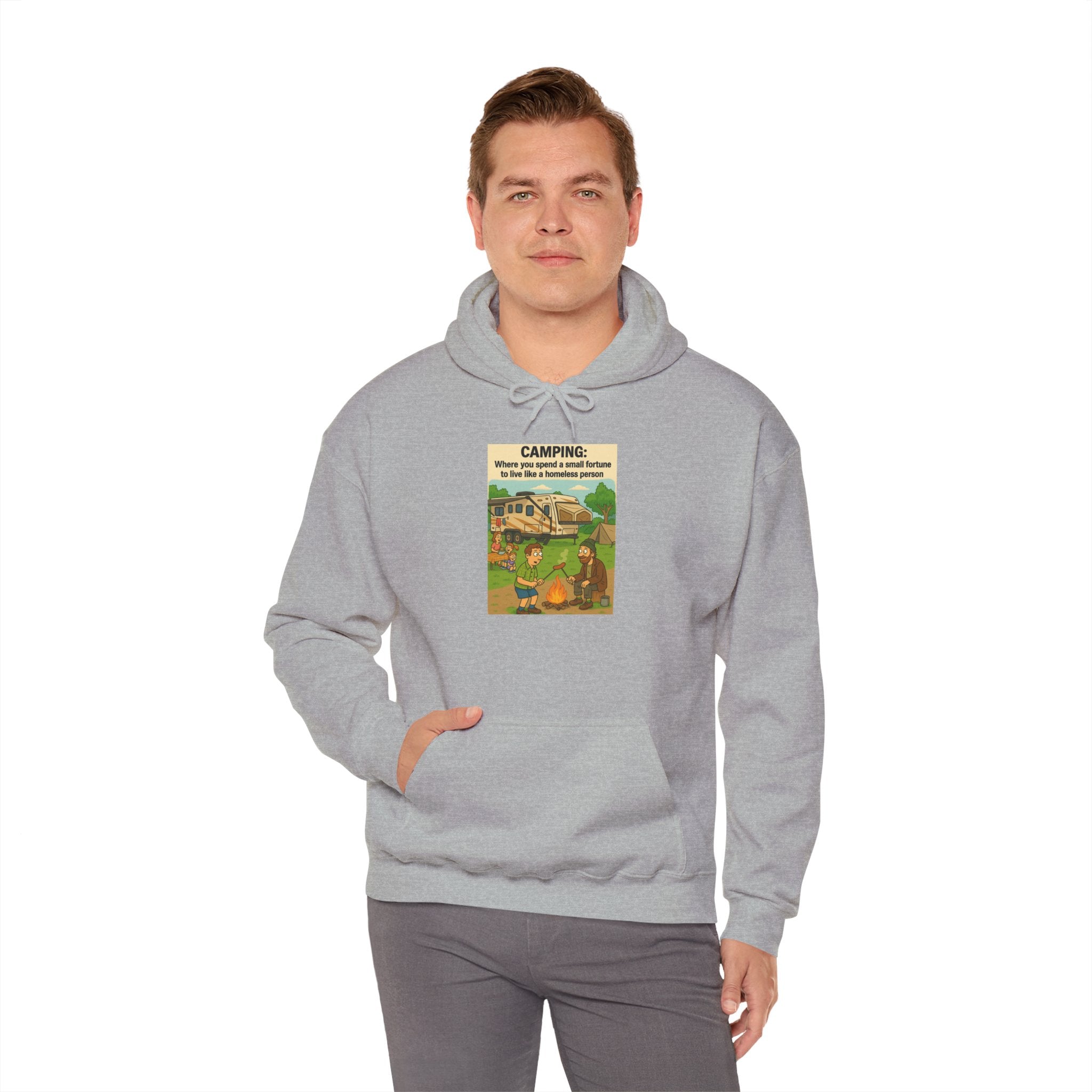 Cozy Camping Sweatshirt | Unisex Heavy Blend Hoodie, Outdoor Gear, Nature Lover Gift, Camping Apparel, Weekend Retreat Wear