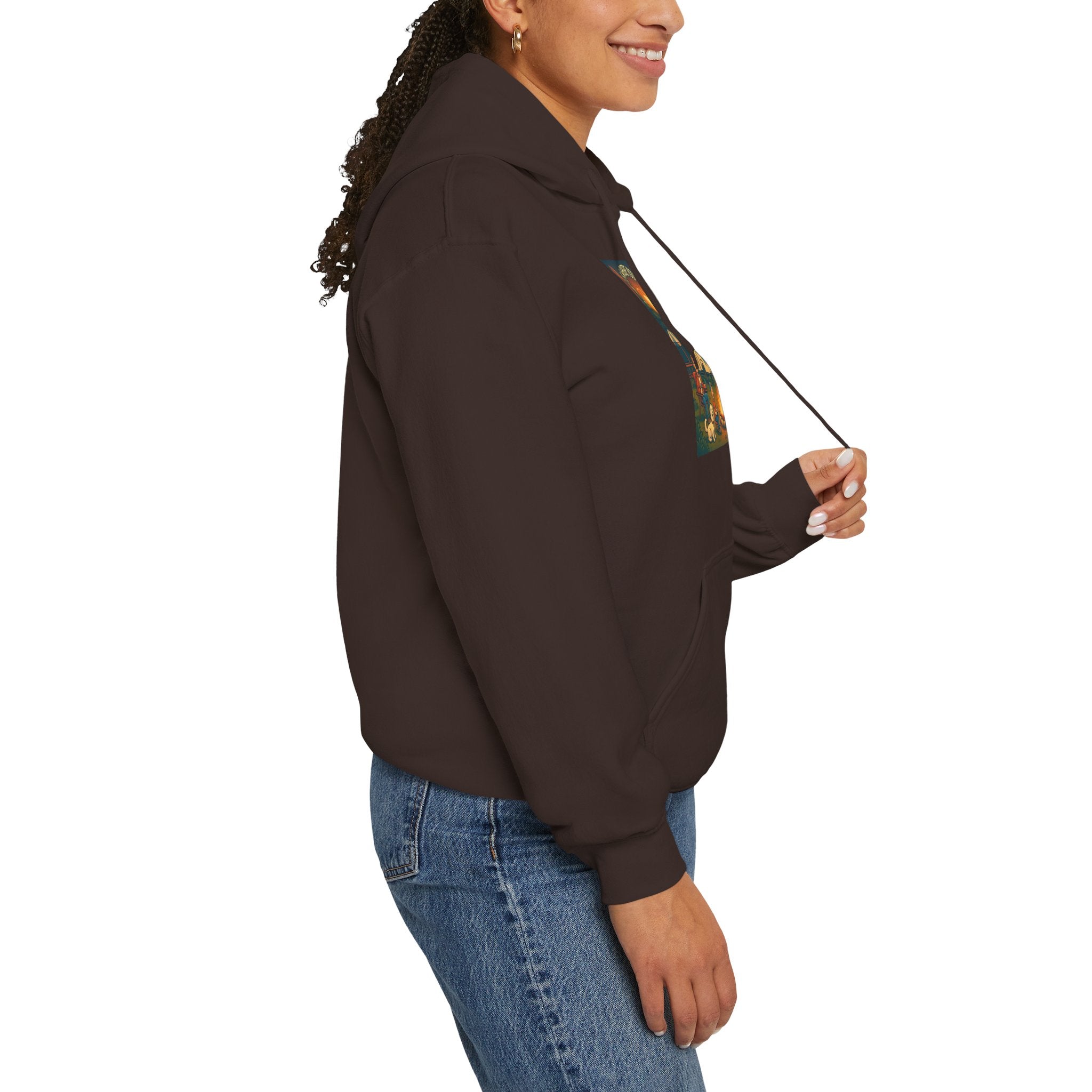 Cozy Campfire Vibes Hoodie, Unisex Sweatshirt for Camp Lovers, Autumn Apparel, Outdoor Adventure Gift, Family Get-Together