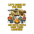 Fun Camping Sticker Decals, Let's Drink by the Fire Vinyl Sticker, RV Decor, Campfire Humor, Outdoor Adventure Gifts