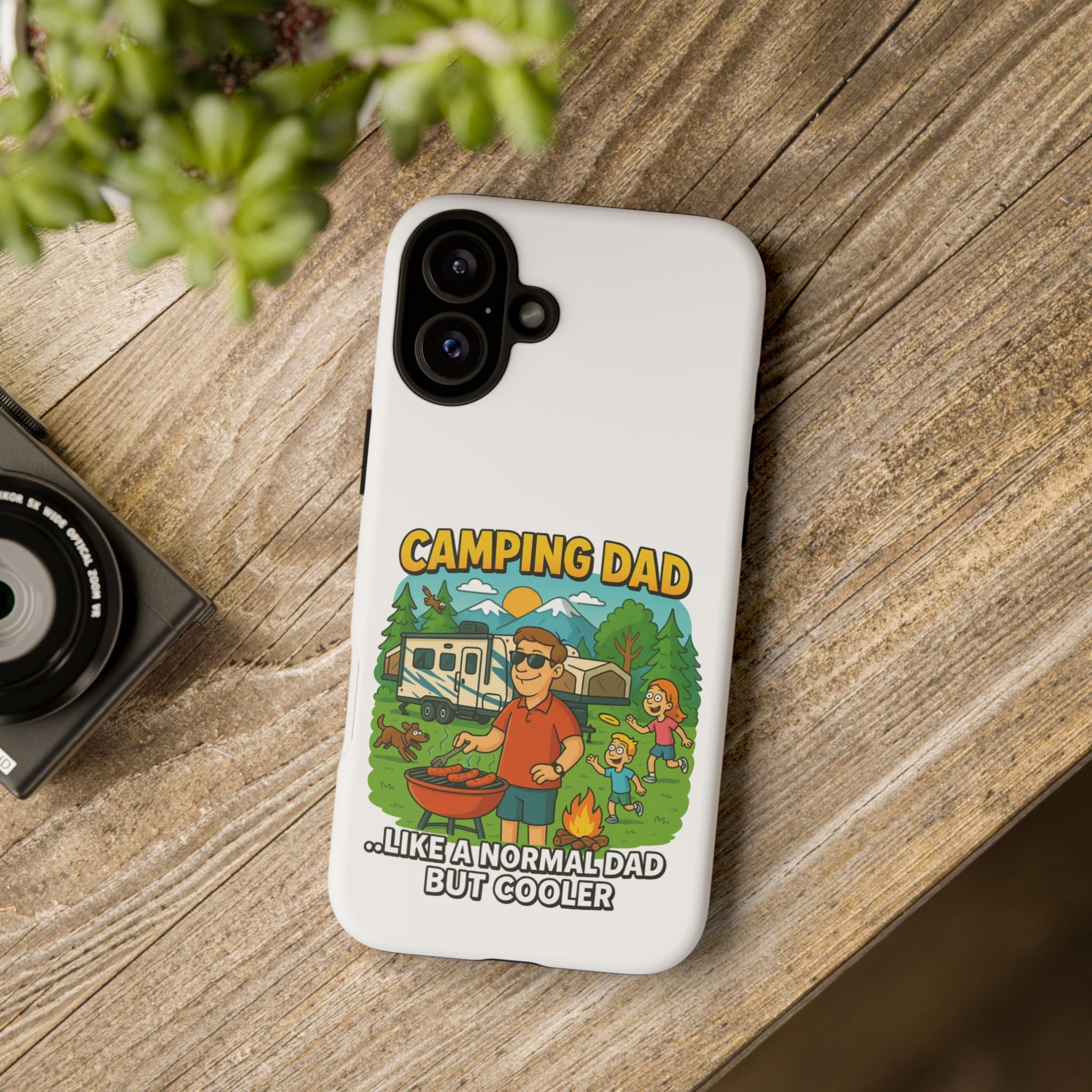 Camping Dad Phone Case - Unique Tough Cover for Outdoor Dads