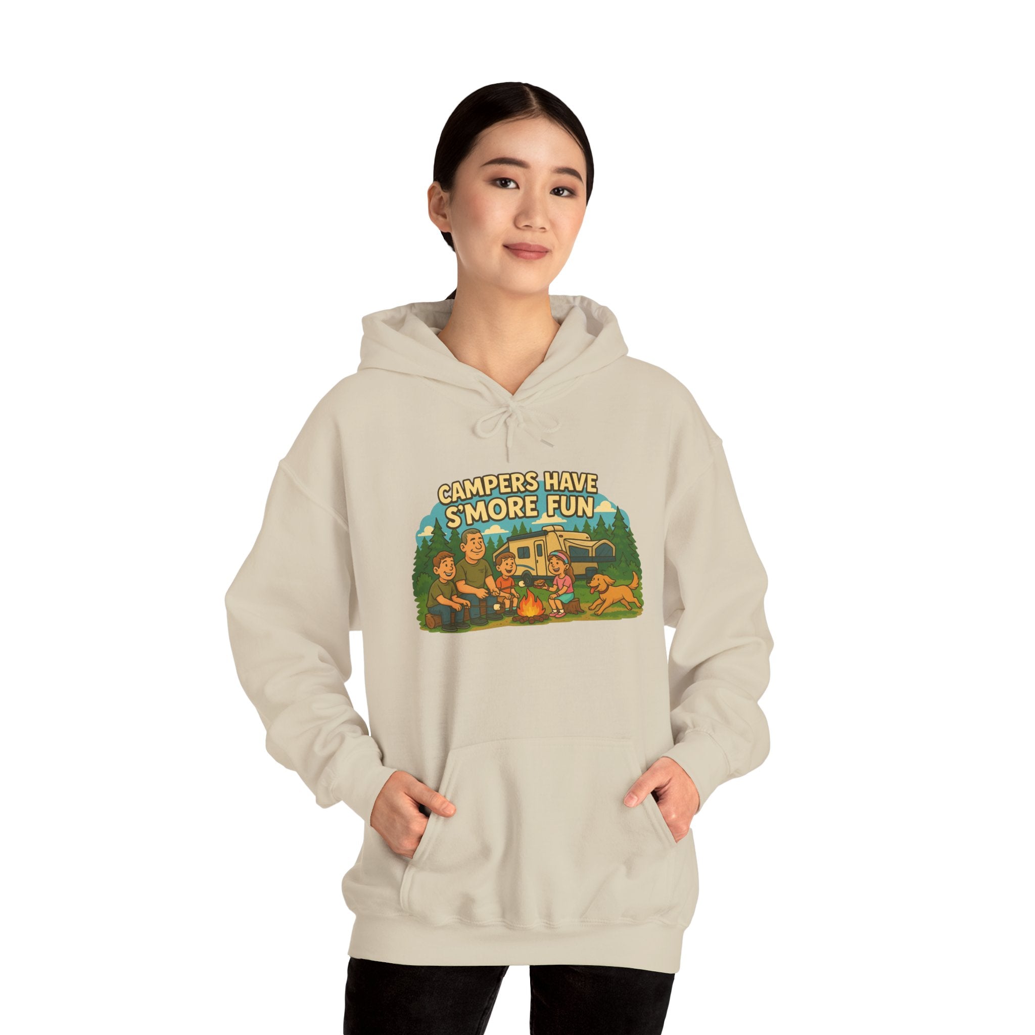 Campfire Vibes Hoodie - Perfect for Outdoor Lovers, Camping Trips, Nature Adventures, Gift for Campers, Cozy Hooded Sweatshirt