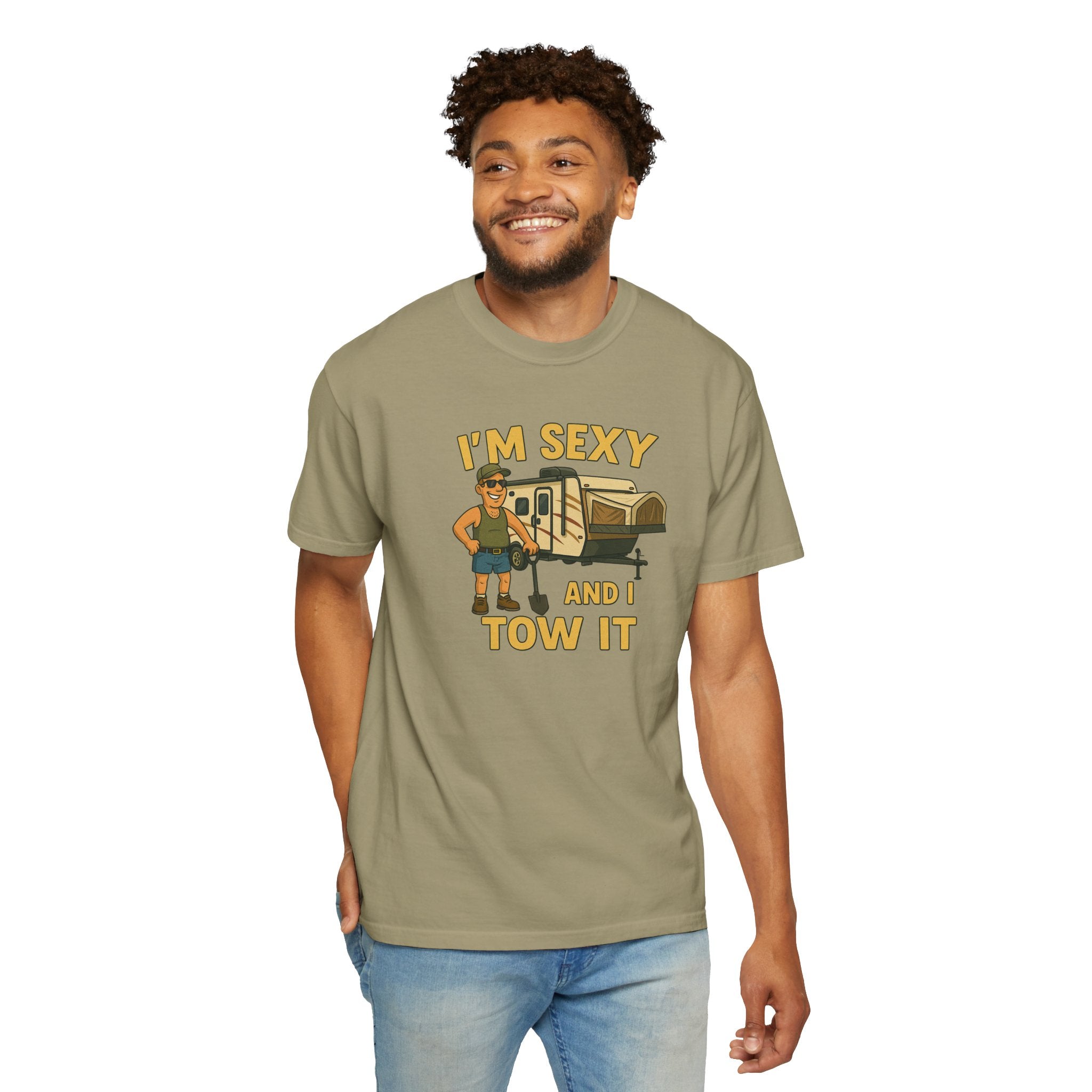 Playful Camping T-Shirt, I'm Sexy and I Tow It Tee, Unisex Outdoor Shirt, Funny Gift for RV Lovers, Travel T-Shirt, Casual Summer Wear